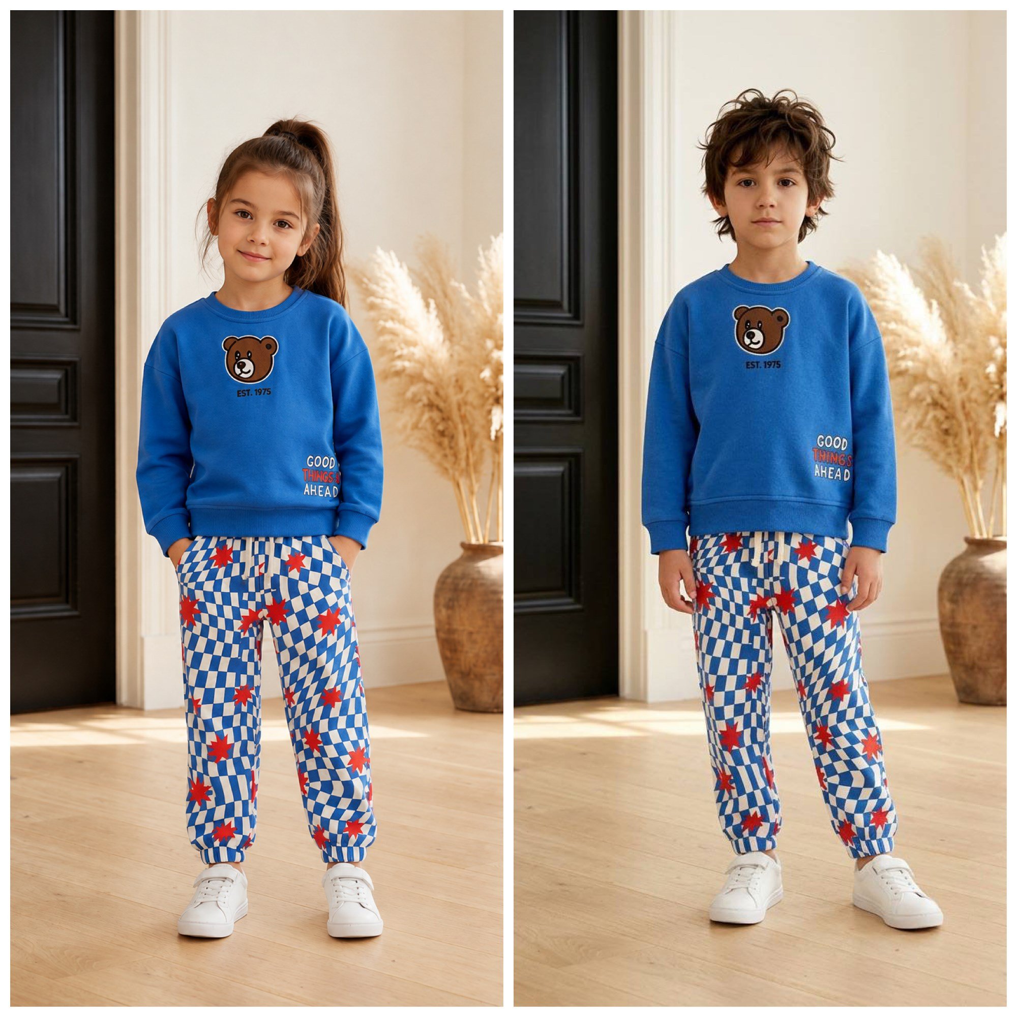 3 iplik unisex %98 pamuk TEDDY süzene takım