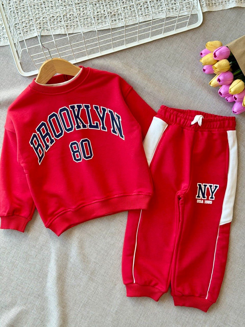 3 iplik unisex Brooklyn takım