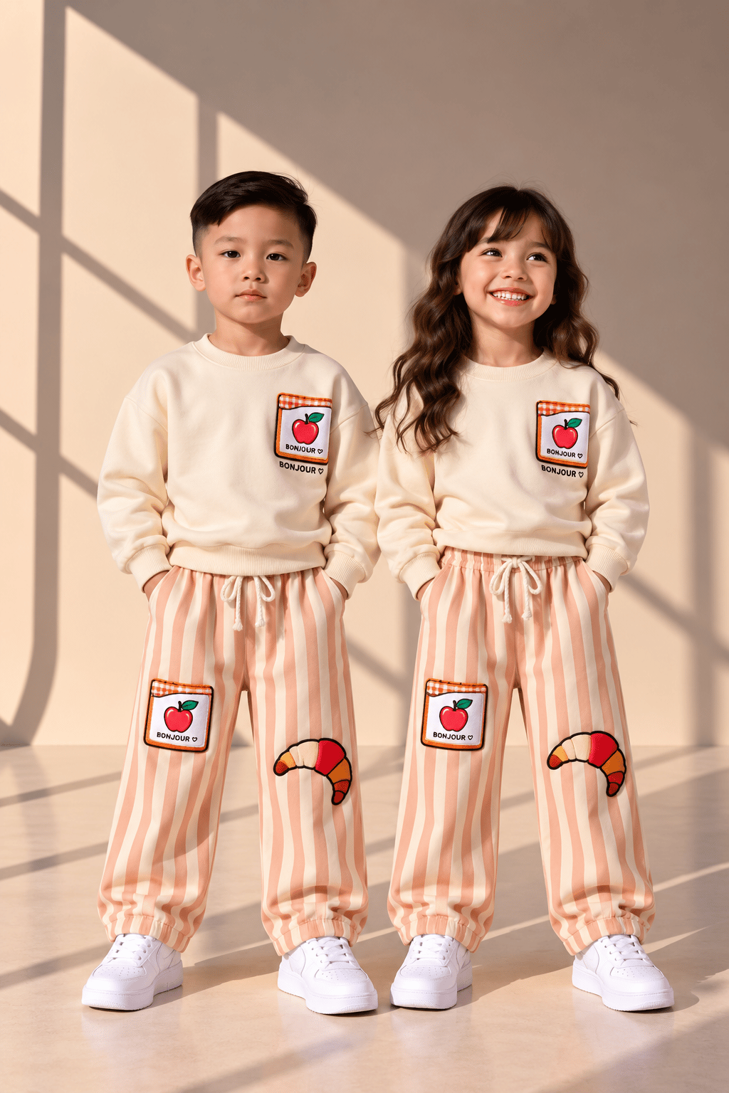 3 iplik unisex kruvasanlı takım