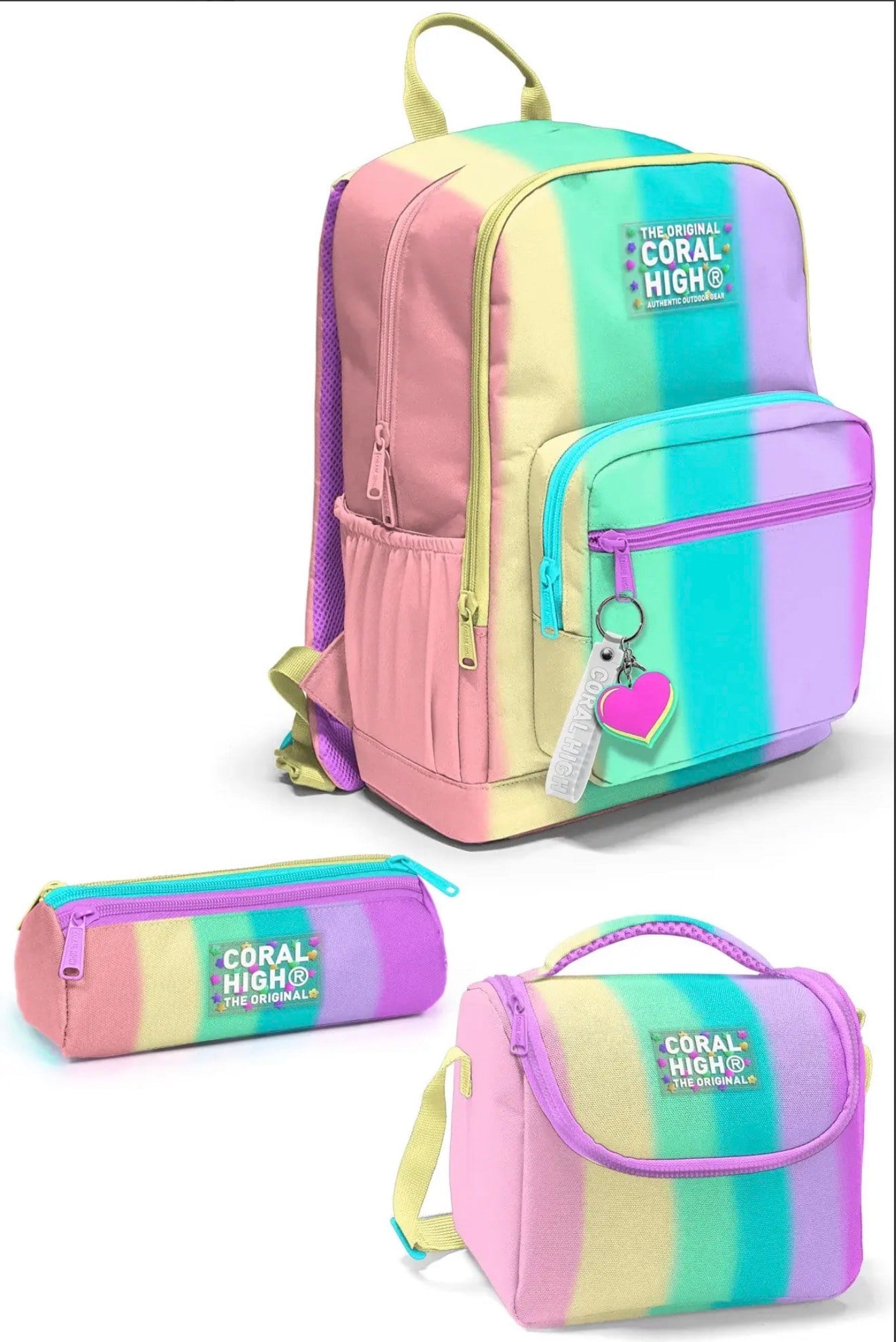 Coral High 3lü çanta seti 0123630