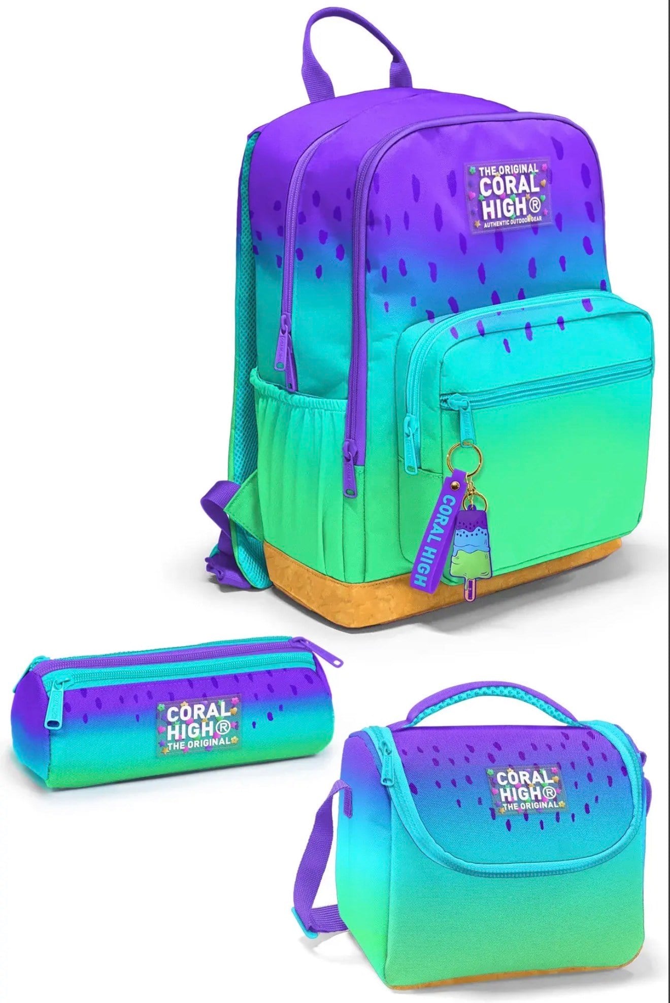 Coral High 3lü çanta seti 0123637