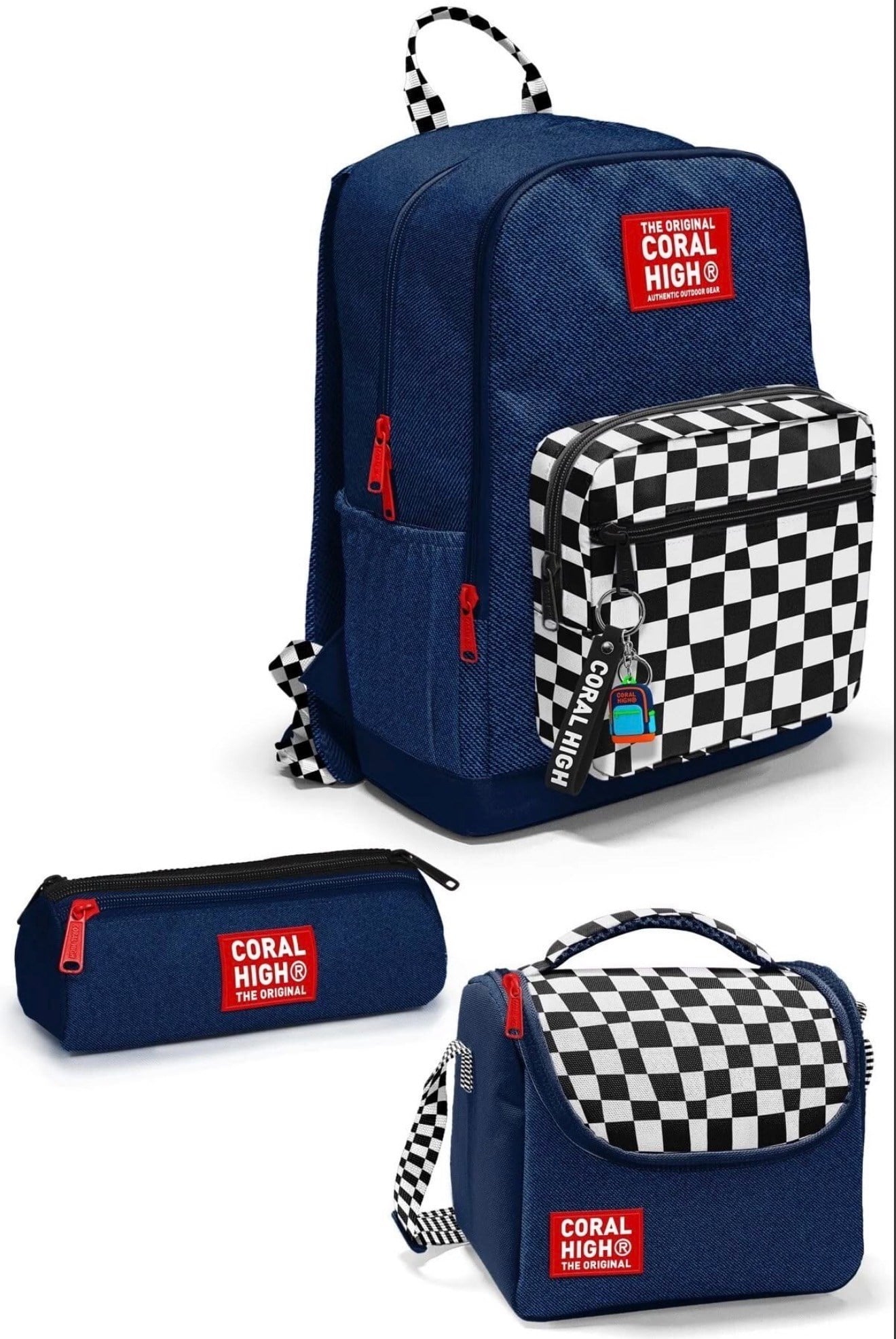 Coral High 3lü çanta seti 33234