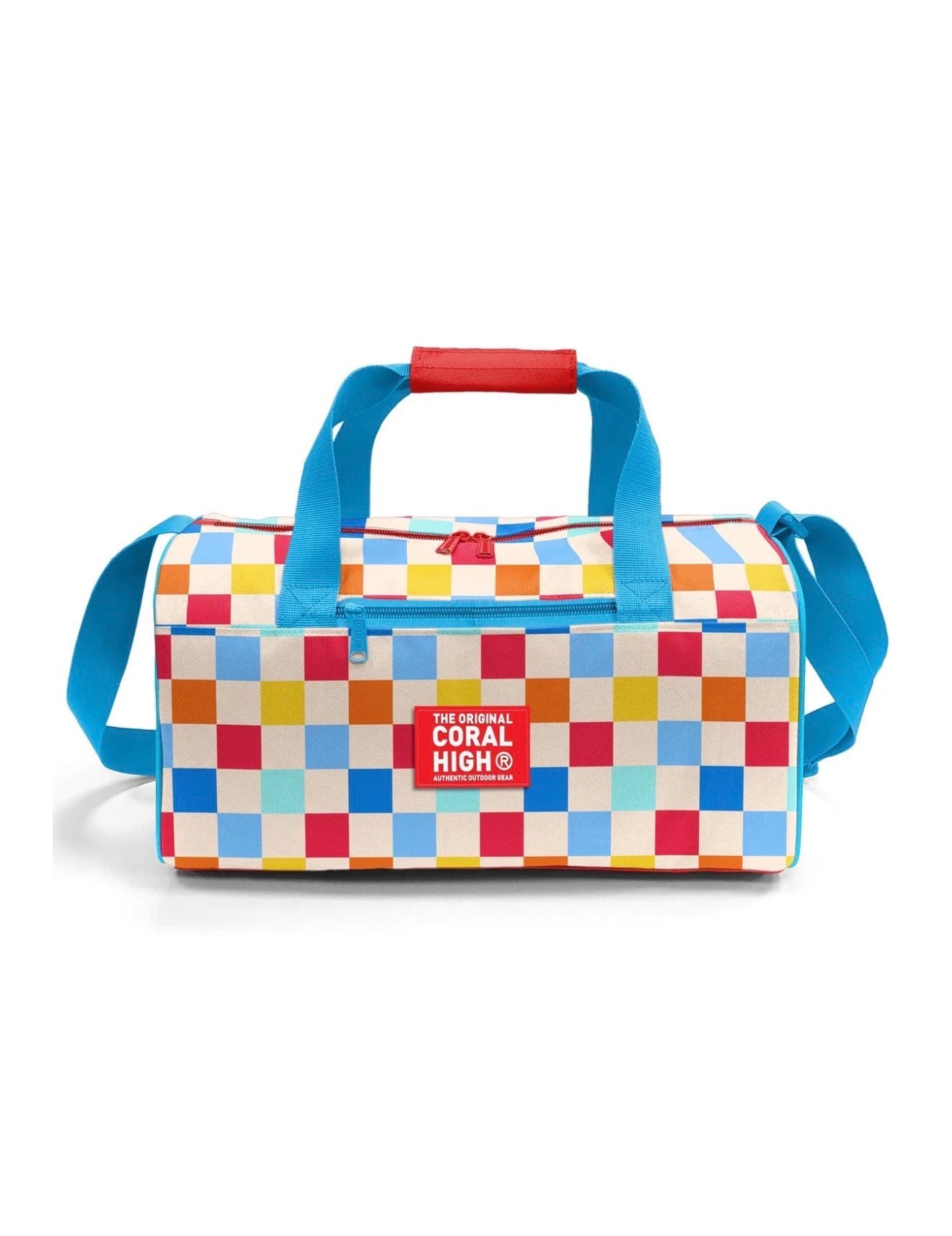 Coral High Çok Renkli Dama Desenli Spor Çantası 27546