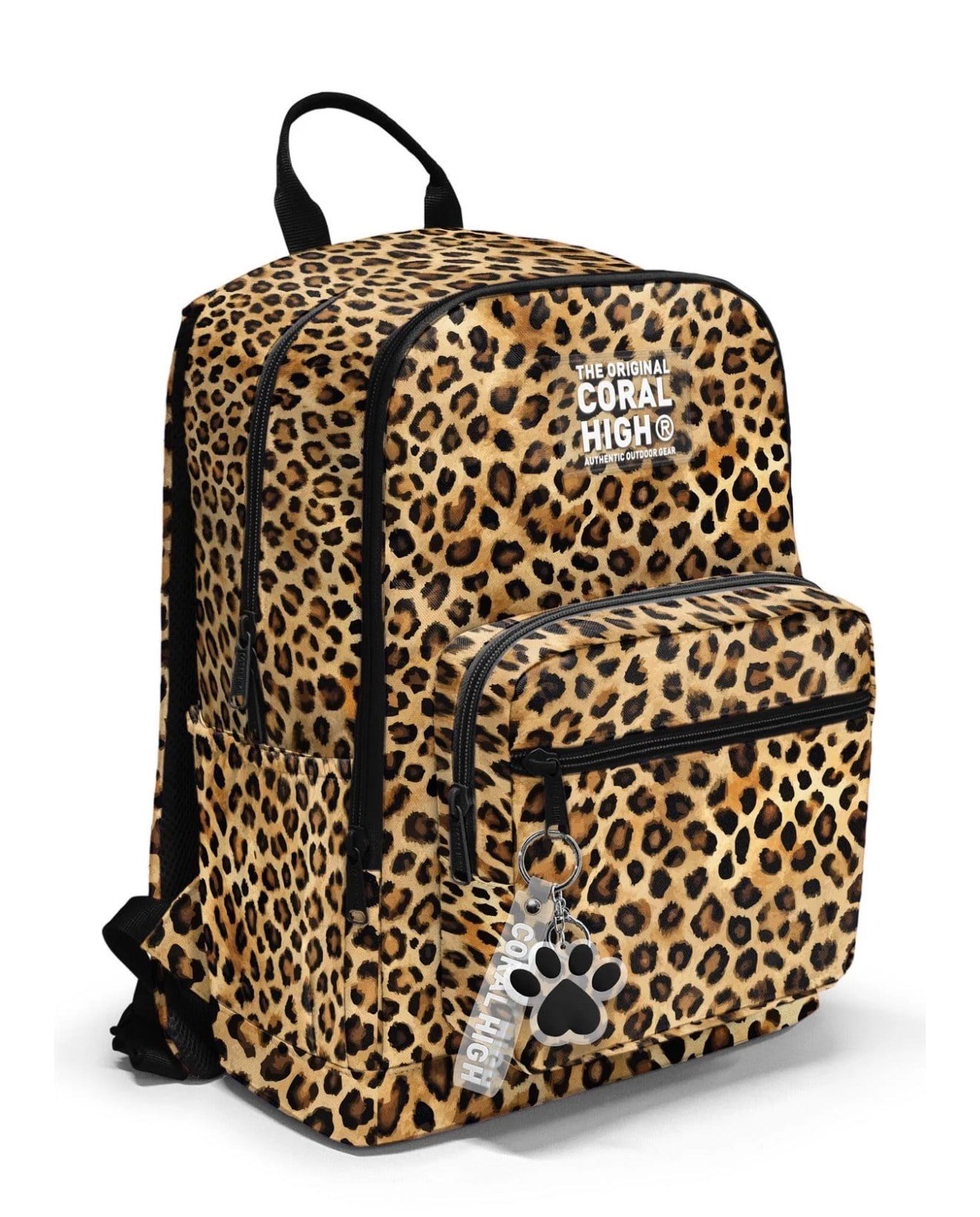 Coral High Kahverengi Leopar Desenli Okul Sırt Çantası 23681