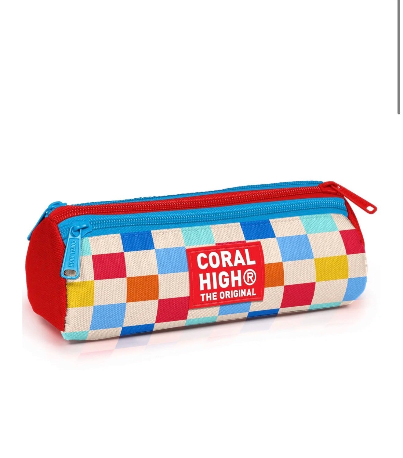 Coral High Kids Dama Desenli Üç Bölmeli Kalem Çantası 31025