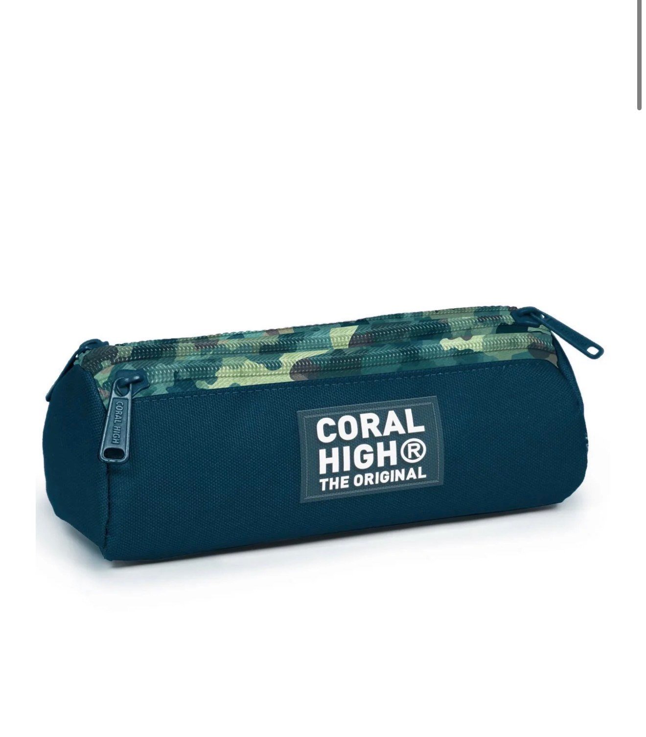Coral High Kids Nefti Kamuflaj Desenli Üç Bölmeli Kalem Çantası 11160