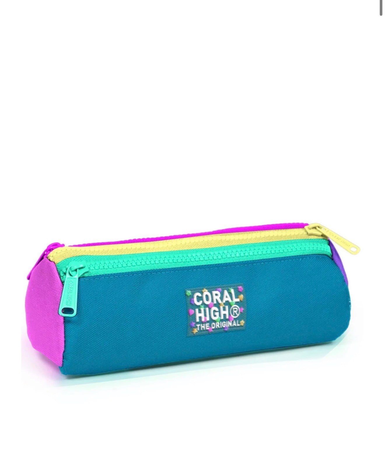Coral High Kids Pembe Pastel Renkli Üç Bölmeli Kalem Çantası 22059