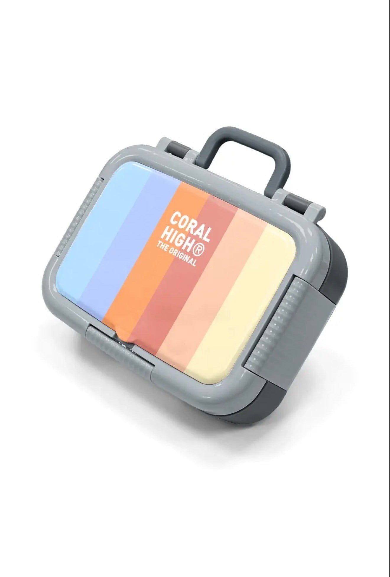 Coral High paslanmaz çelik Beslenme Kabı çizgili