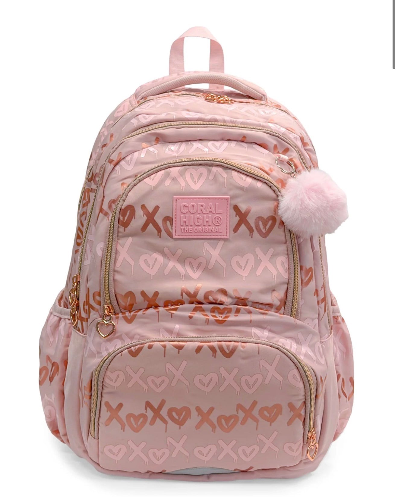 Coral High Pudra Desenli Okul Sırt Çantası 24466