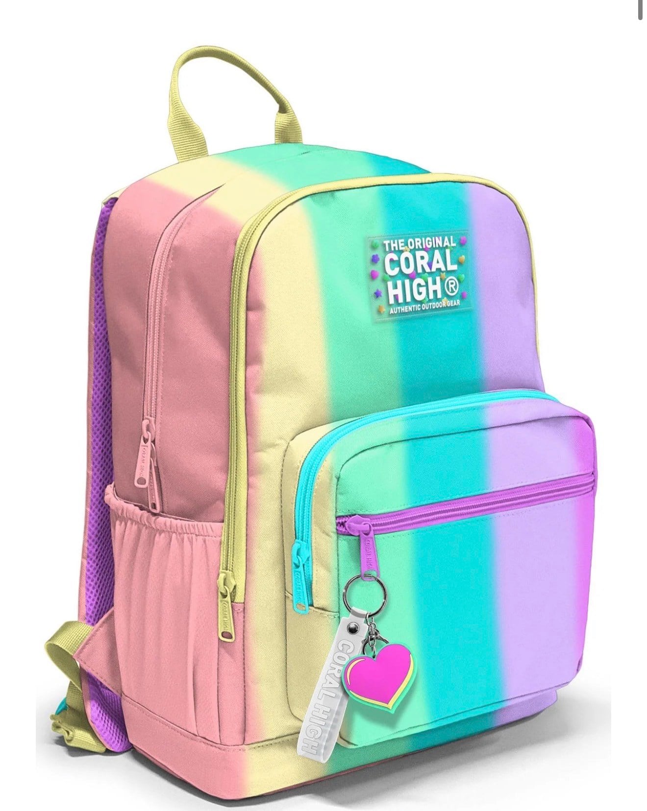 Coral High Renkli Çizgili Desenli Okul Sırt Çantası 23630