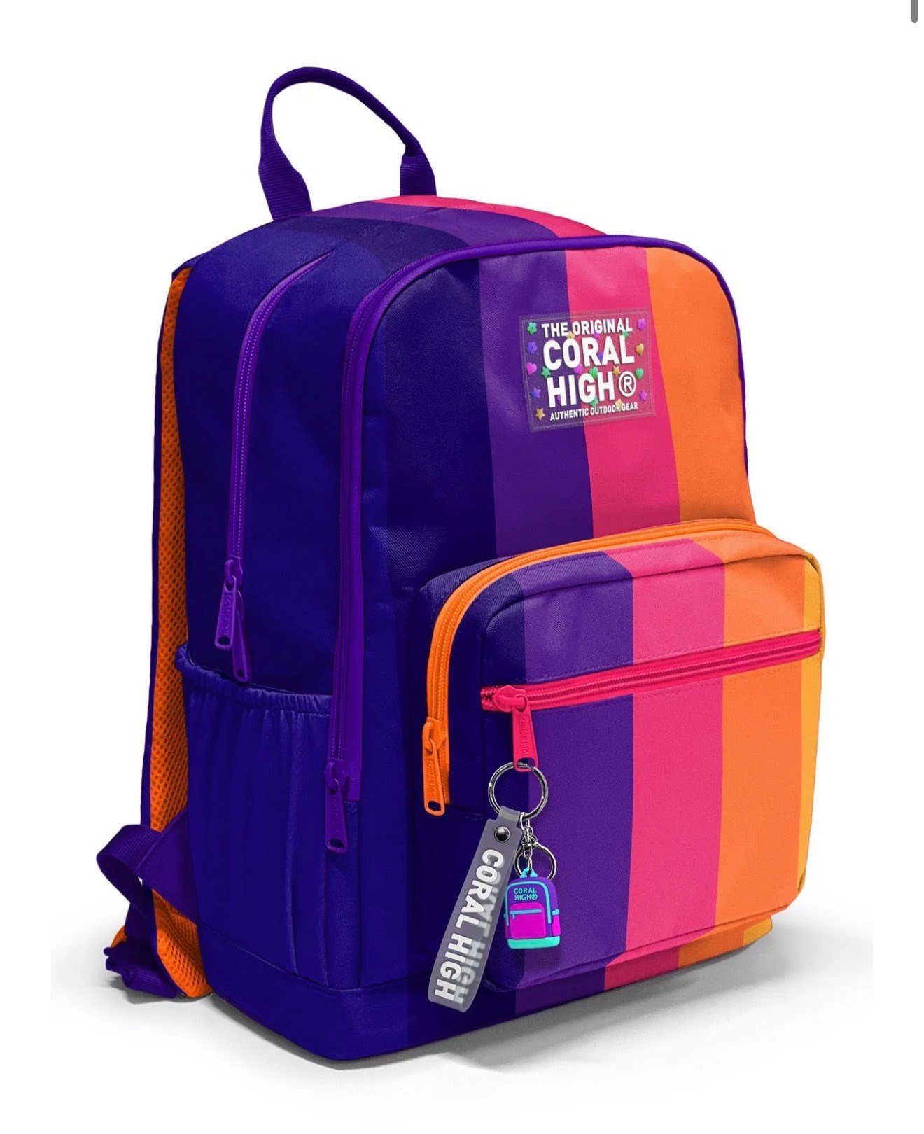 Coral High Renkli Çizgili Okul Sırt Çantası 23674