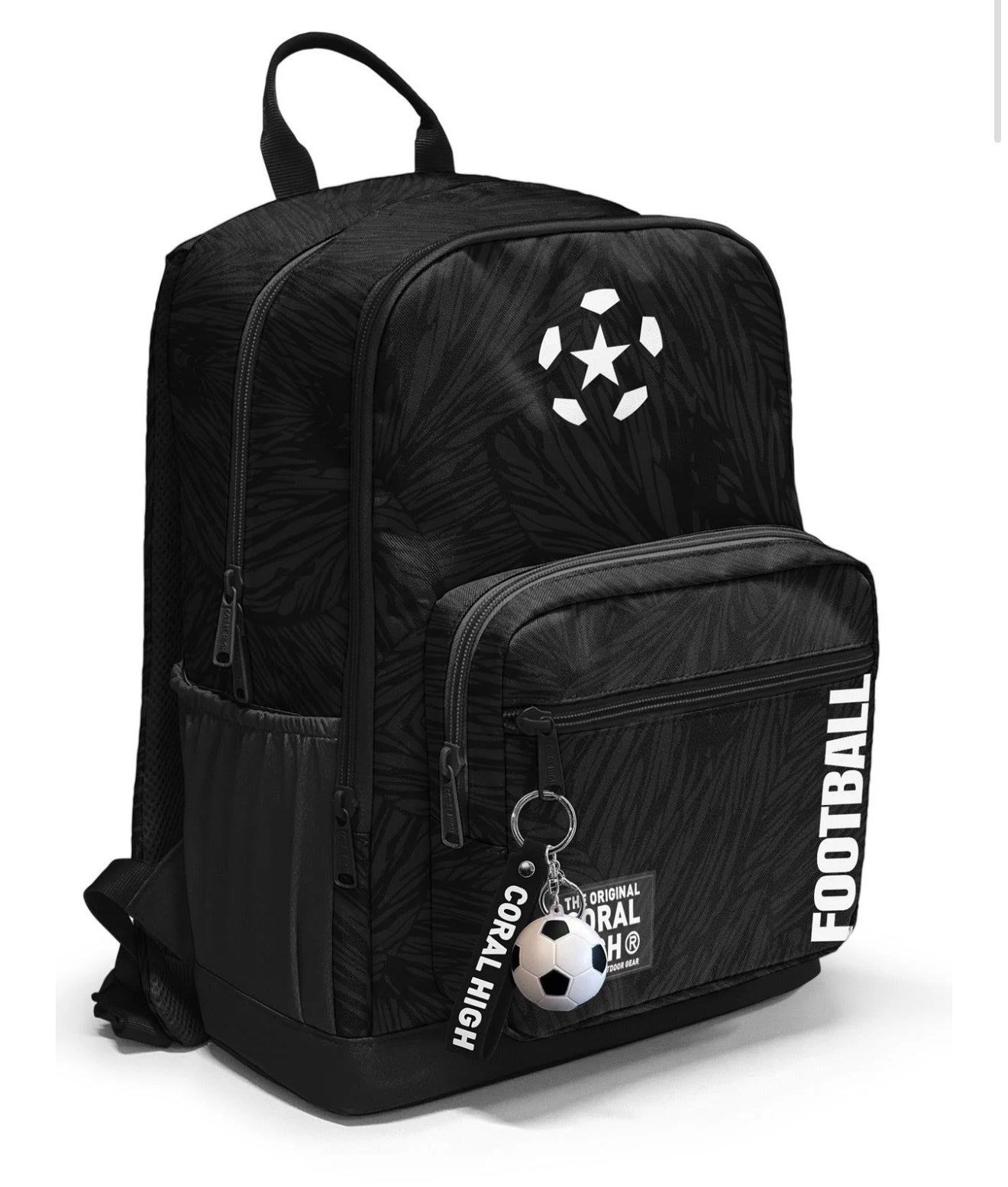 Coral High Siyah Futbol Desenli Okul Sırt Çantası 23698