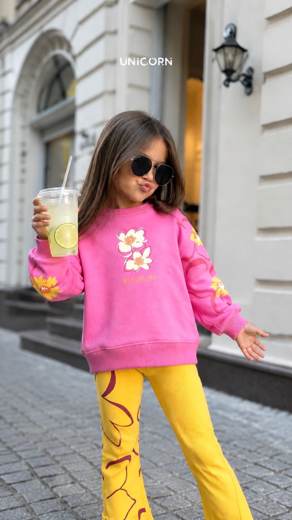 Kız çocuk %100 pamuk BLOSSOM takım