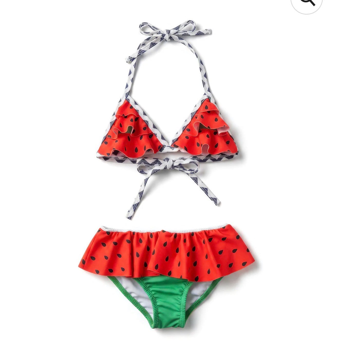 Kız çocuk karpuz desenli bikini