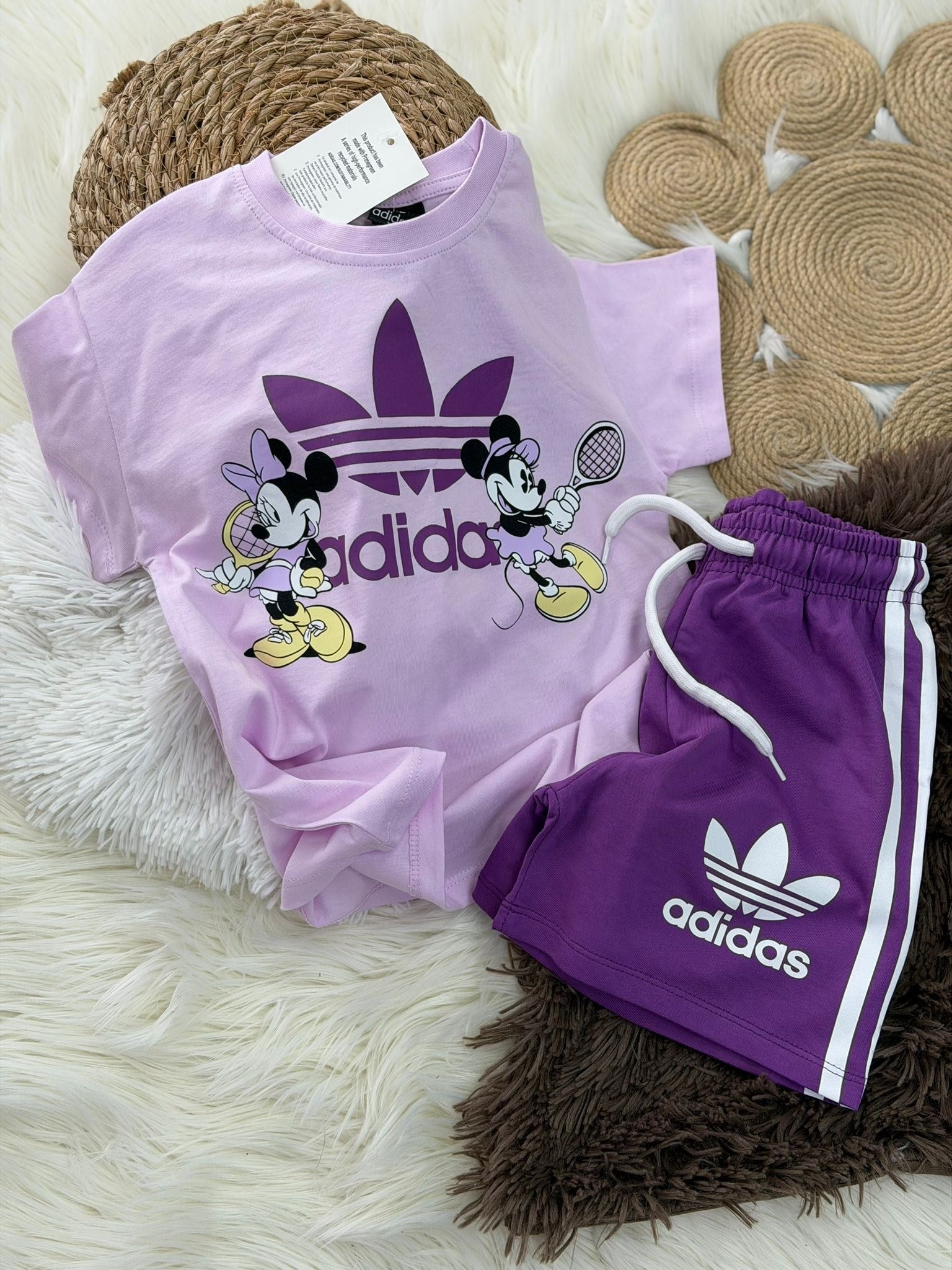Kız çocuk yazlık şortlu takım Minnie