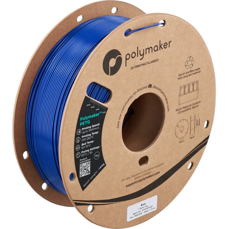 Polymaker PETG Filament Blue - 1kg 1.75mm