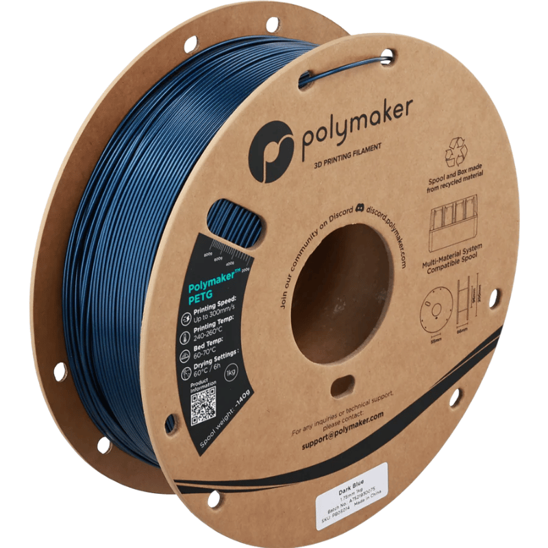 Polymaker PETG Filament Dark Blue - 1kg 1.75mm