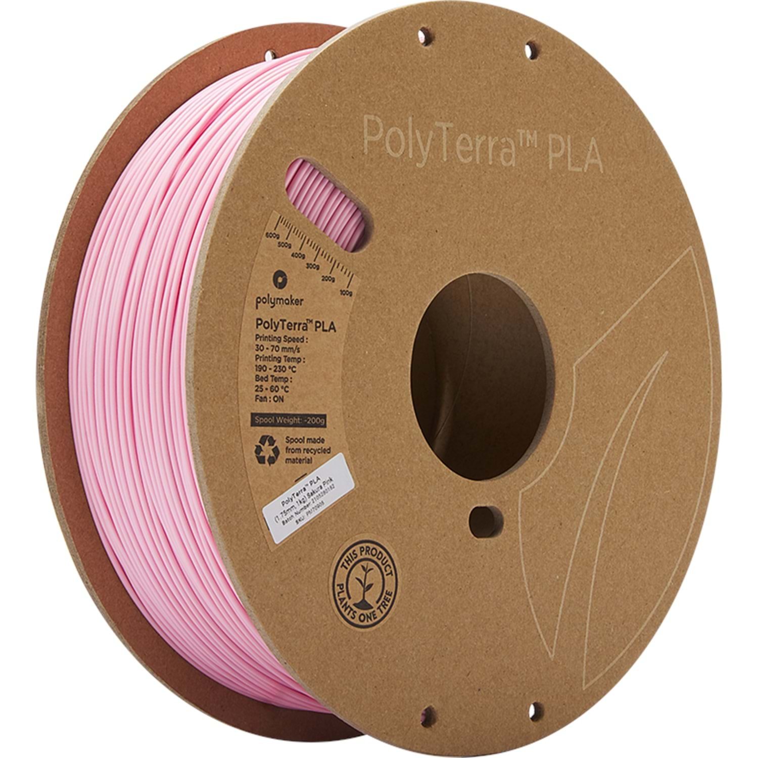 PolyTerra PLA Filament Sakura Pembe