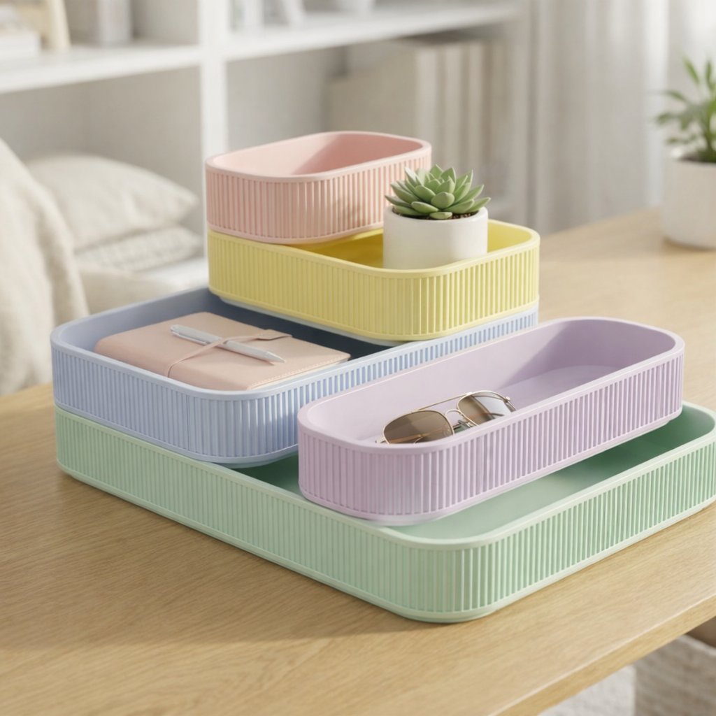 Stackable Organizer Set – Minimal Çok Bölmeli Düzenleyici