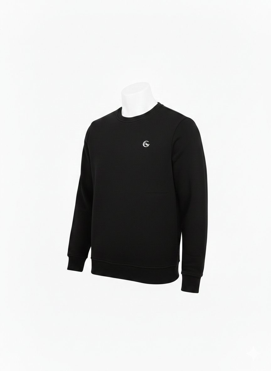 Alec Siyah Regular Sweatshirt