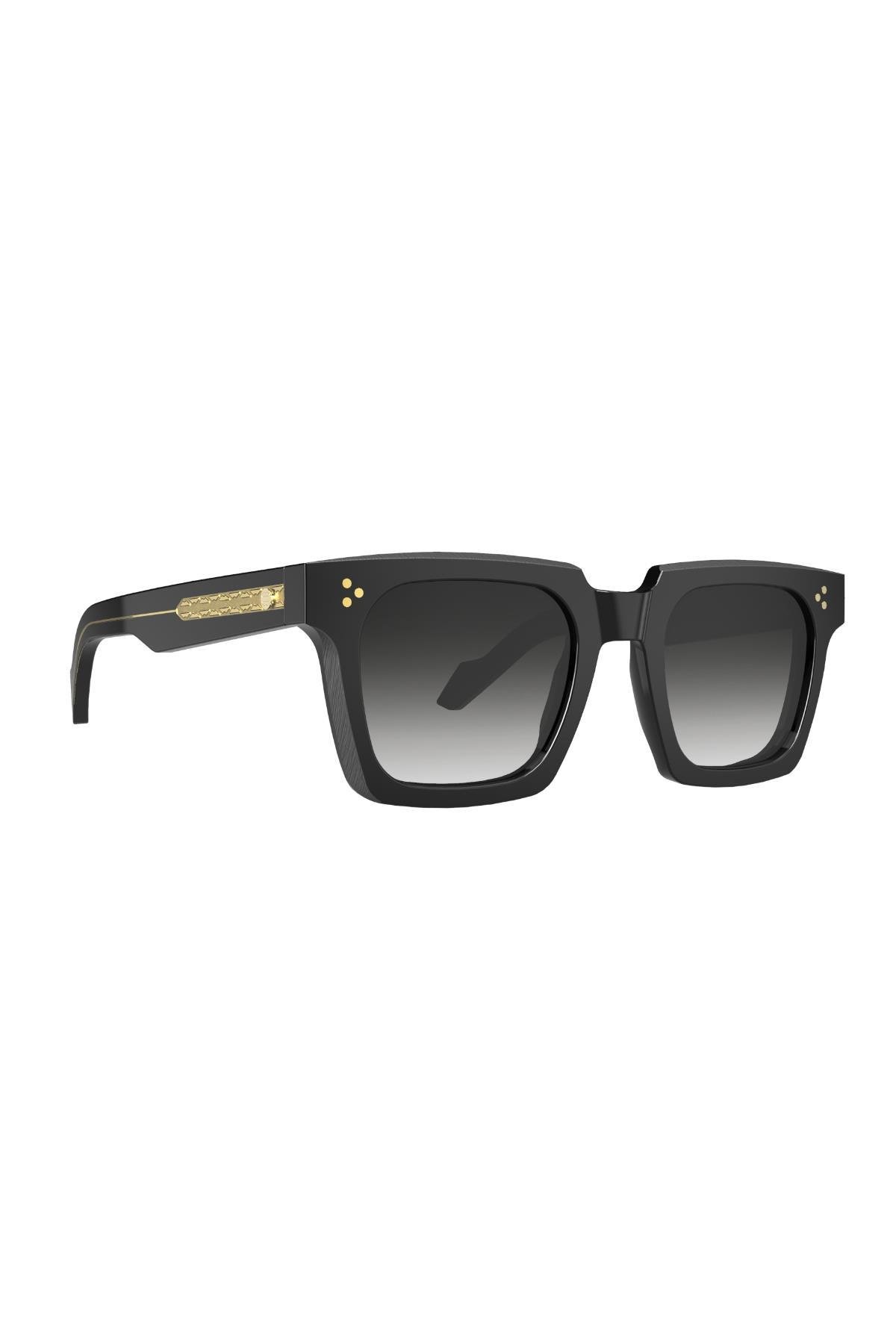 Original Vintage HERITAGE RAW HW 01 Black Gold 50 Unisex Güneş Gözlüğü