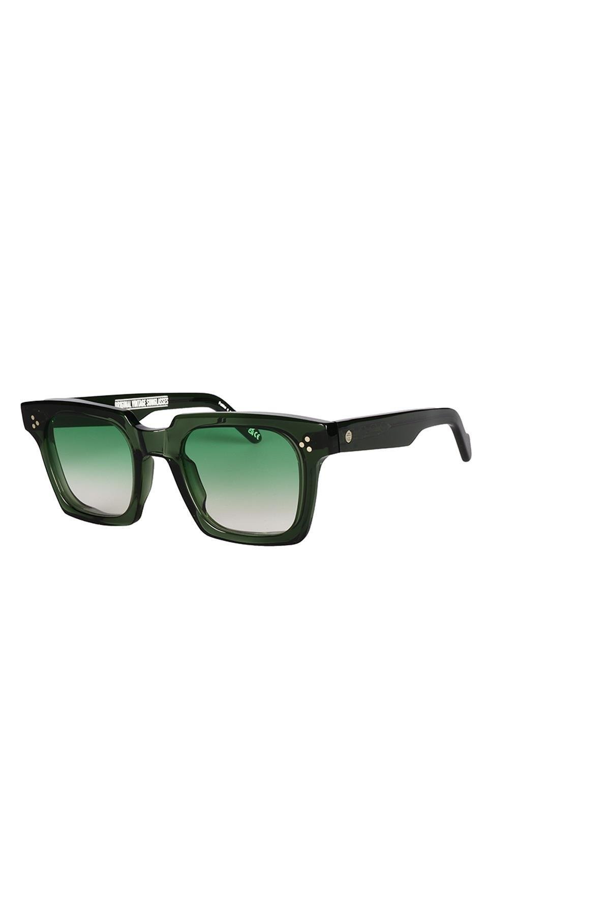 Original Vintage HERITAGE RAW HW 01 Green 50 Unisex Güneş Gözlüğü