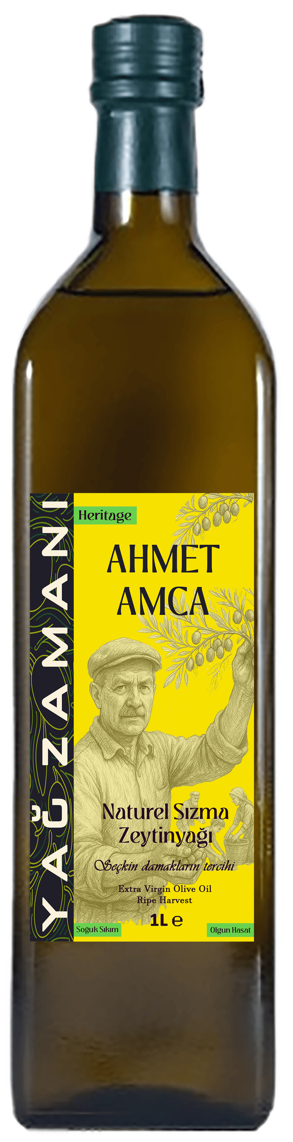 1 Litre Olgun Hasat Naturel Sızma Zeytinyağı