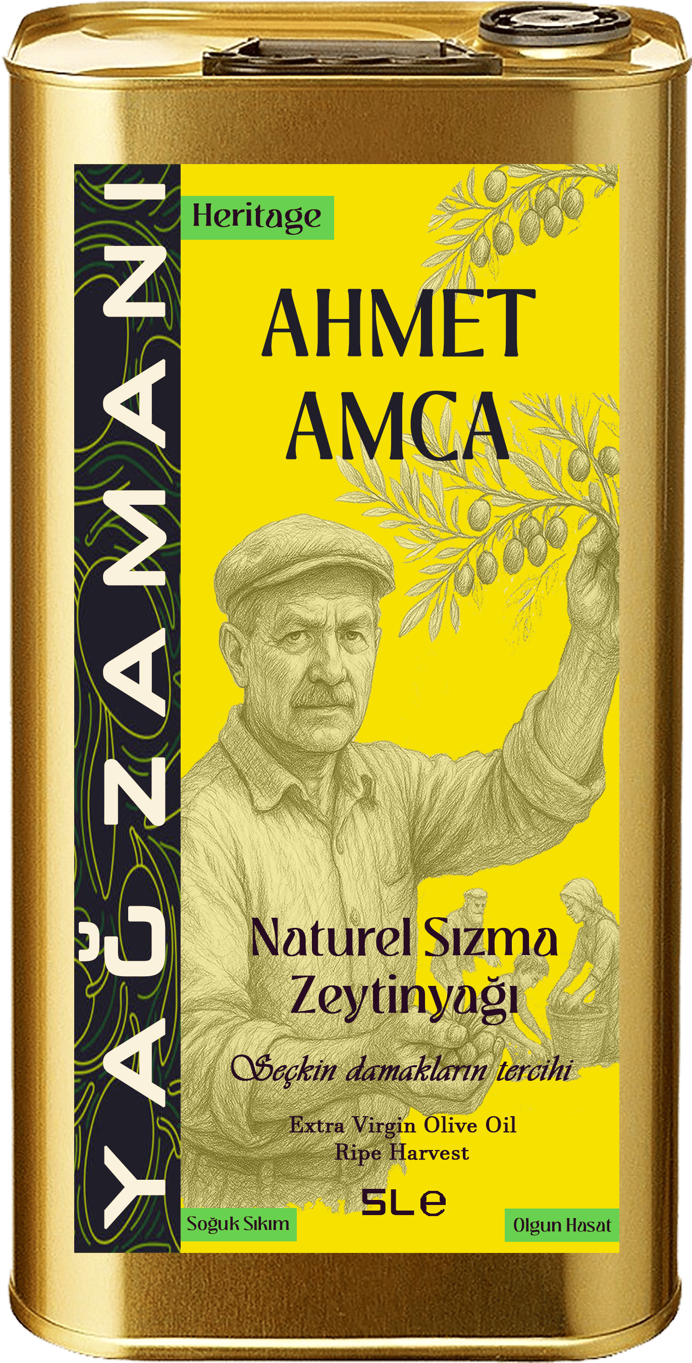5+5 Litre Olgun Hasat Naturel Sızma Zeytinyağı