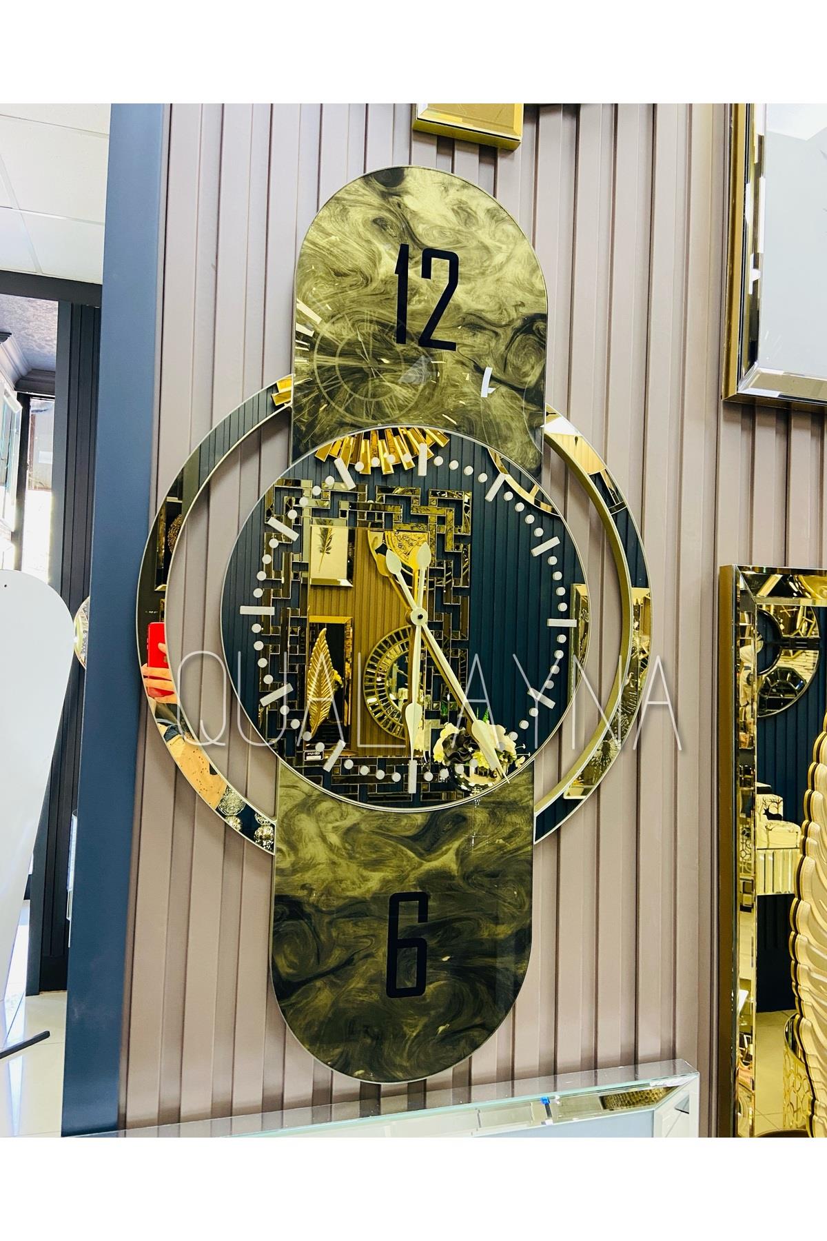 55*100 cm Gold Kupa Model Duvar Saati
