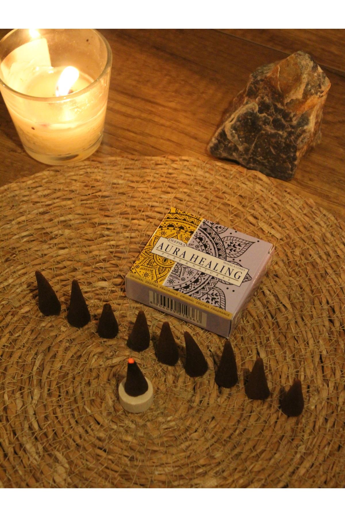 Aura Healing Konik Tütsü Paketi (10 Adet konik tütsü içerir)