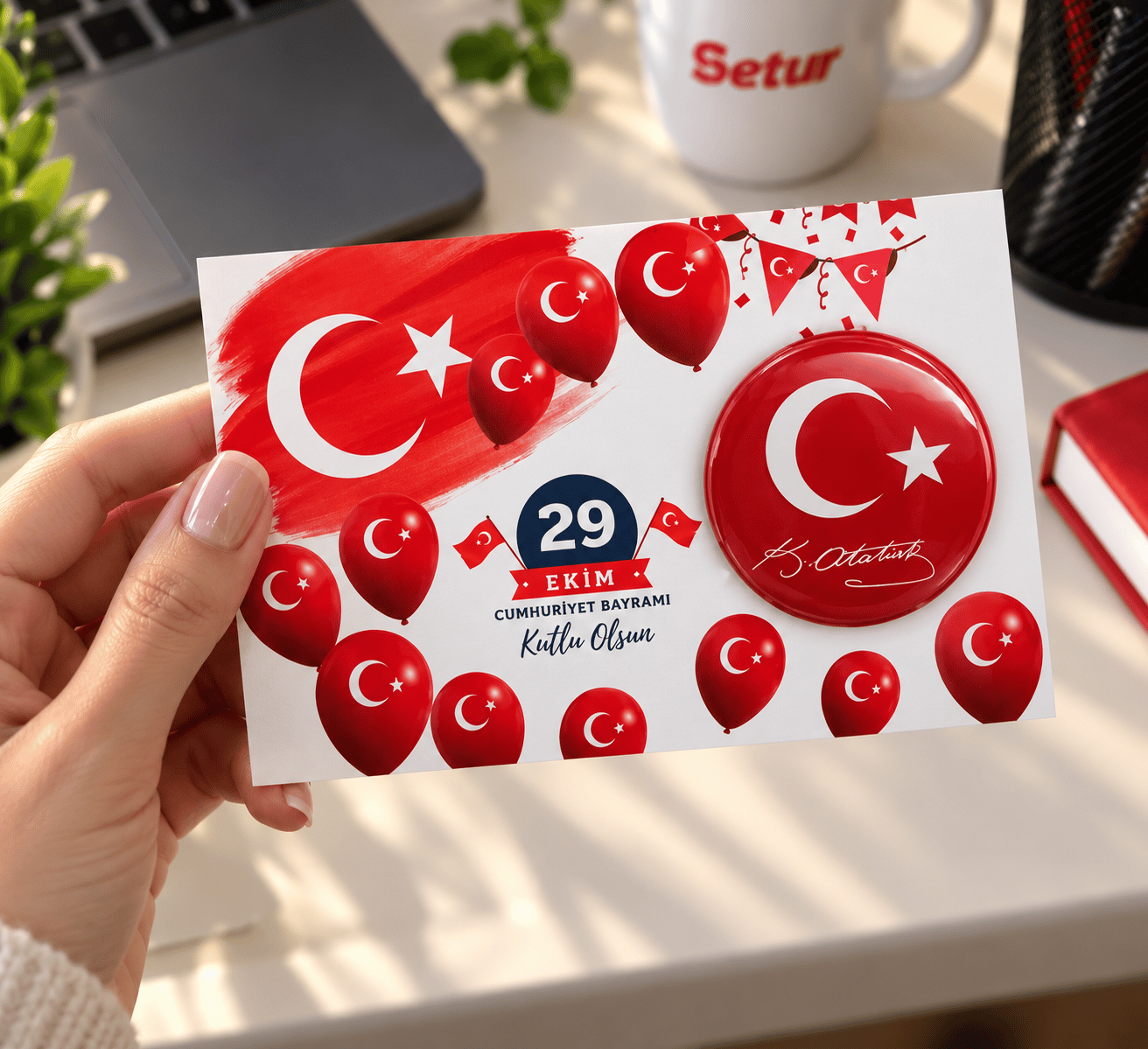 29 Ekim Cumhuriyet Bayramı Hediye Rozet