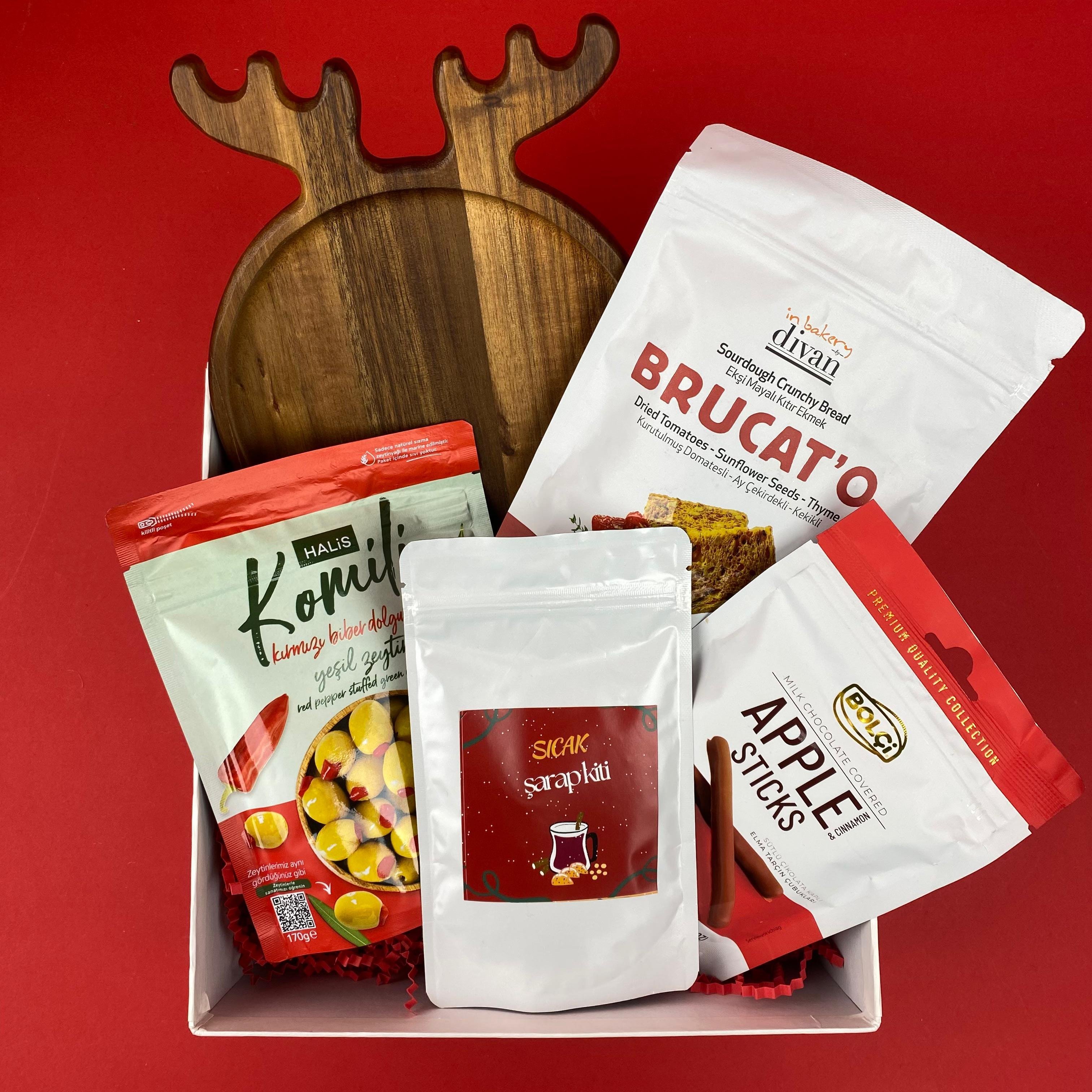 Deer Sunum Tahtası Yılbaşı Hediye Kutusu