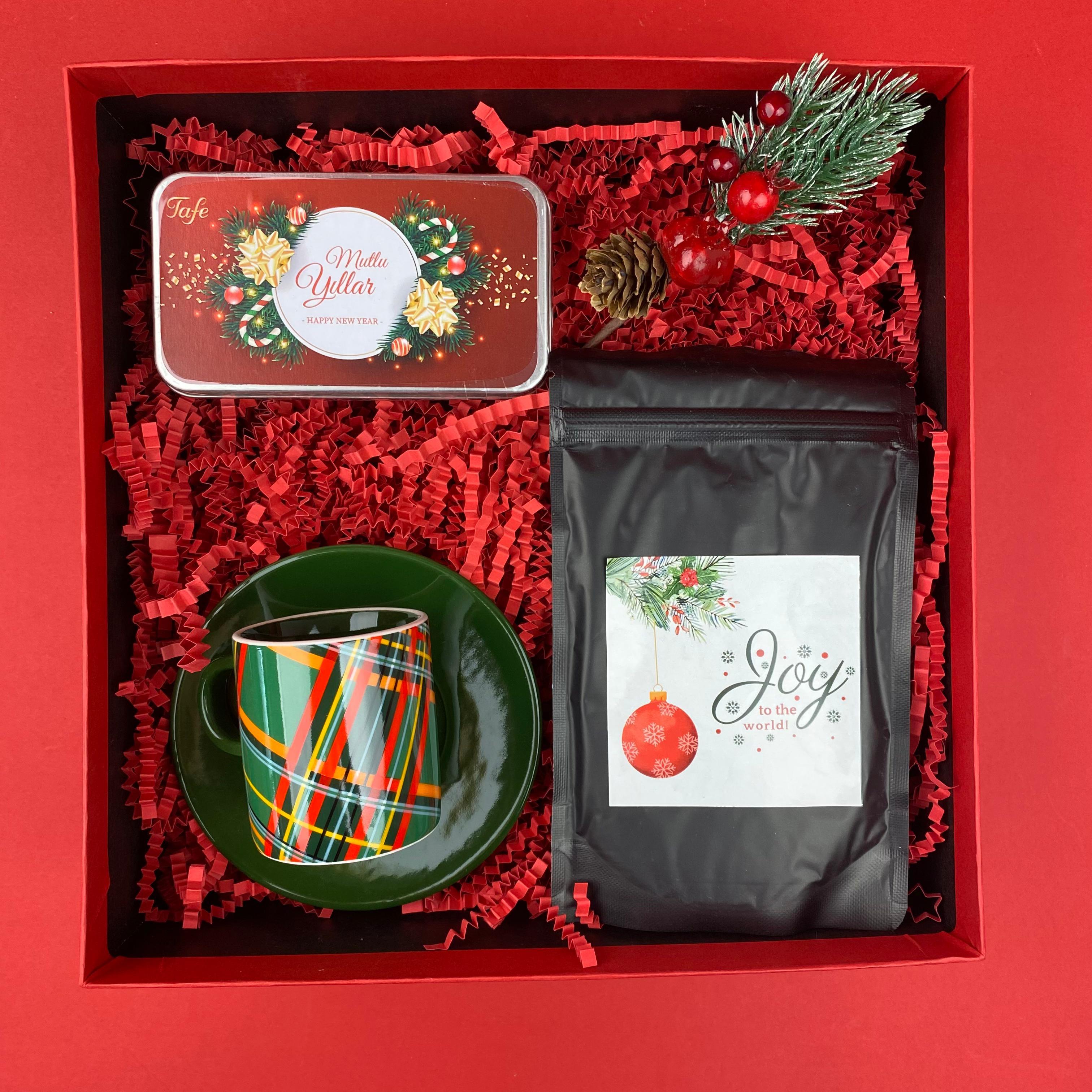 Ekose Türk Kahveli Yılbaşı Hediye Kutusu
