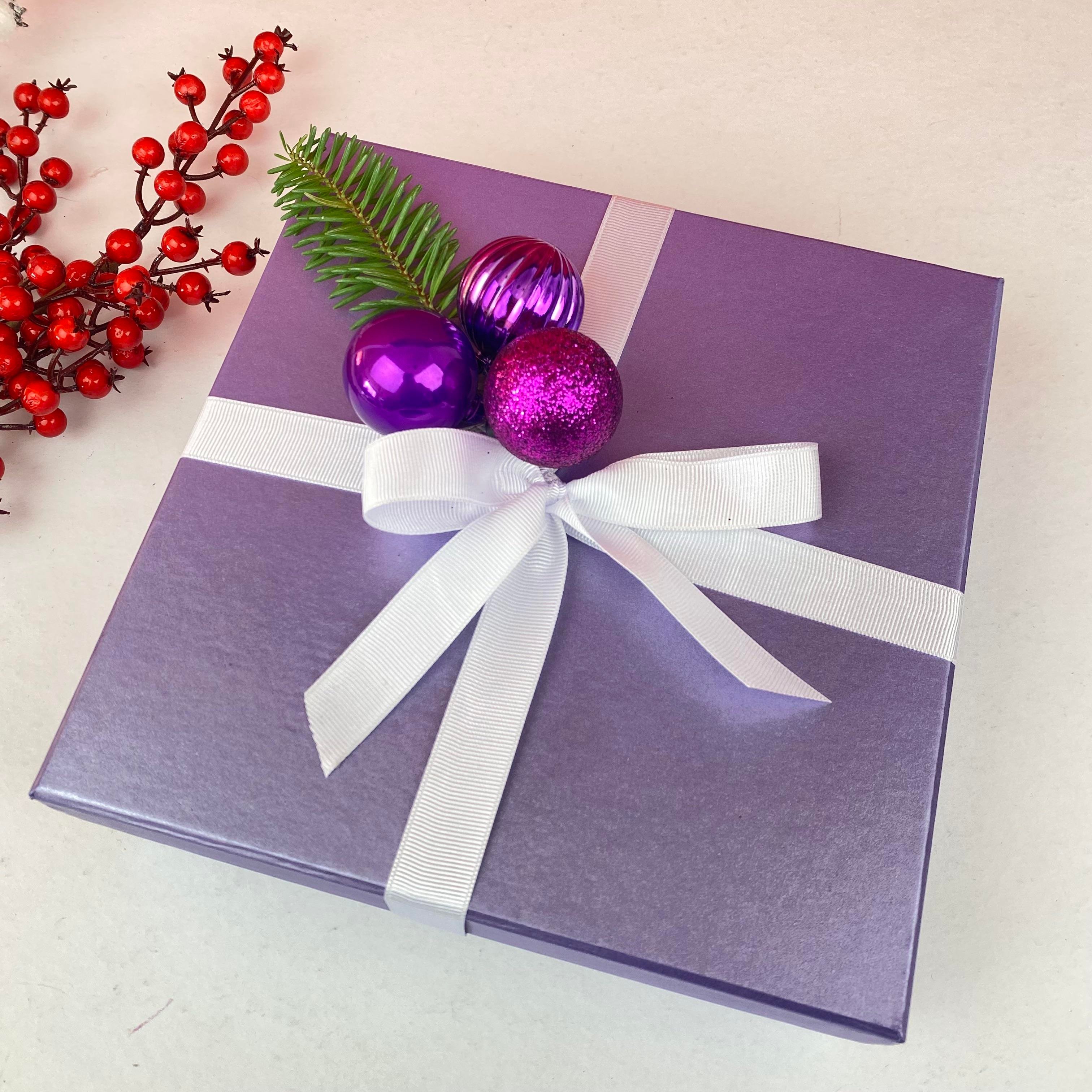 Gri Joy Yılbaşı Boş Hediye Kutusu