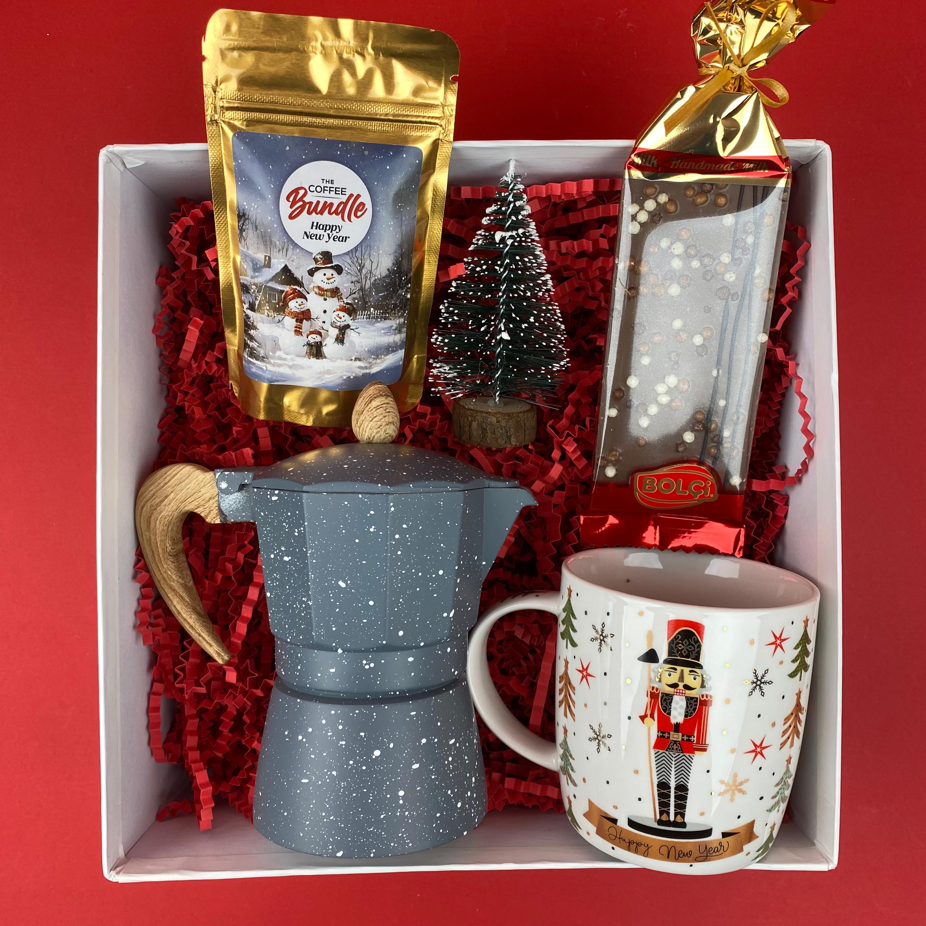 Kahve Demleyelim mi Yılbaşı Yeniyıl  Hediye Kutusu
