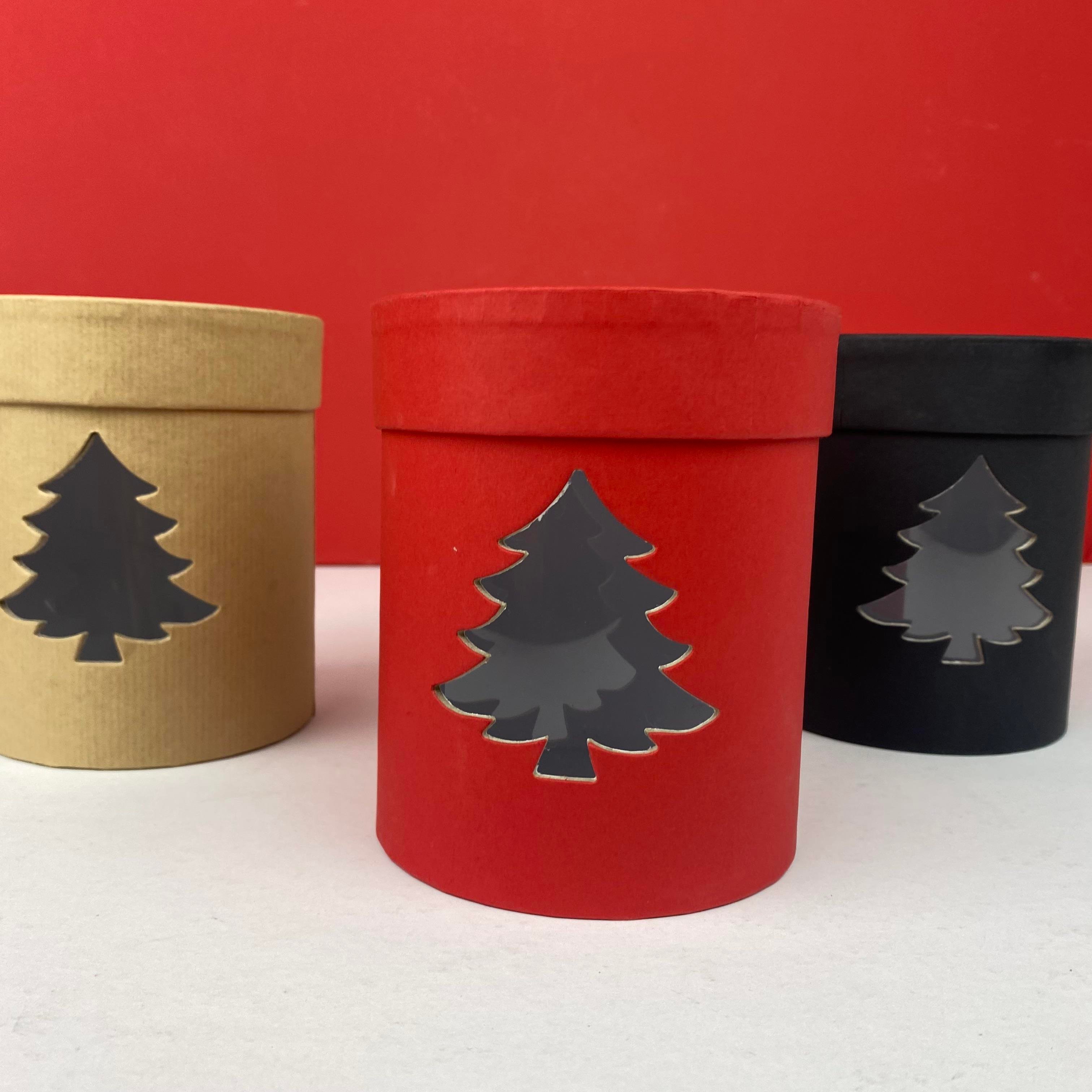 Küçük Silindir Yılbaşı Boş Hediye kutusu