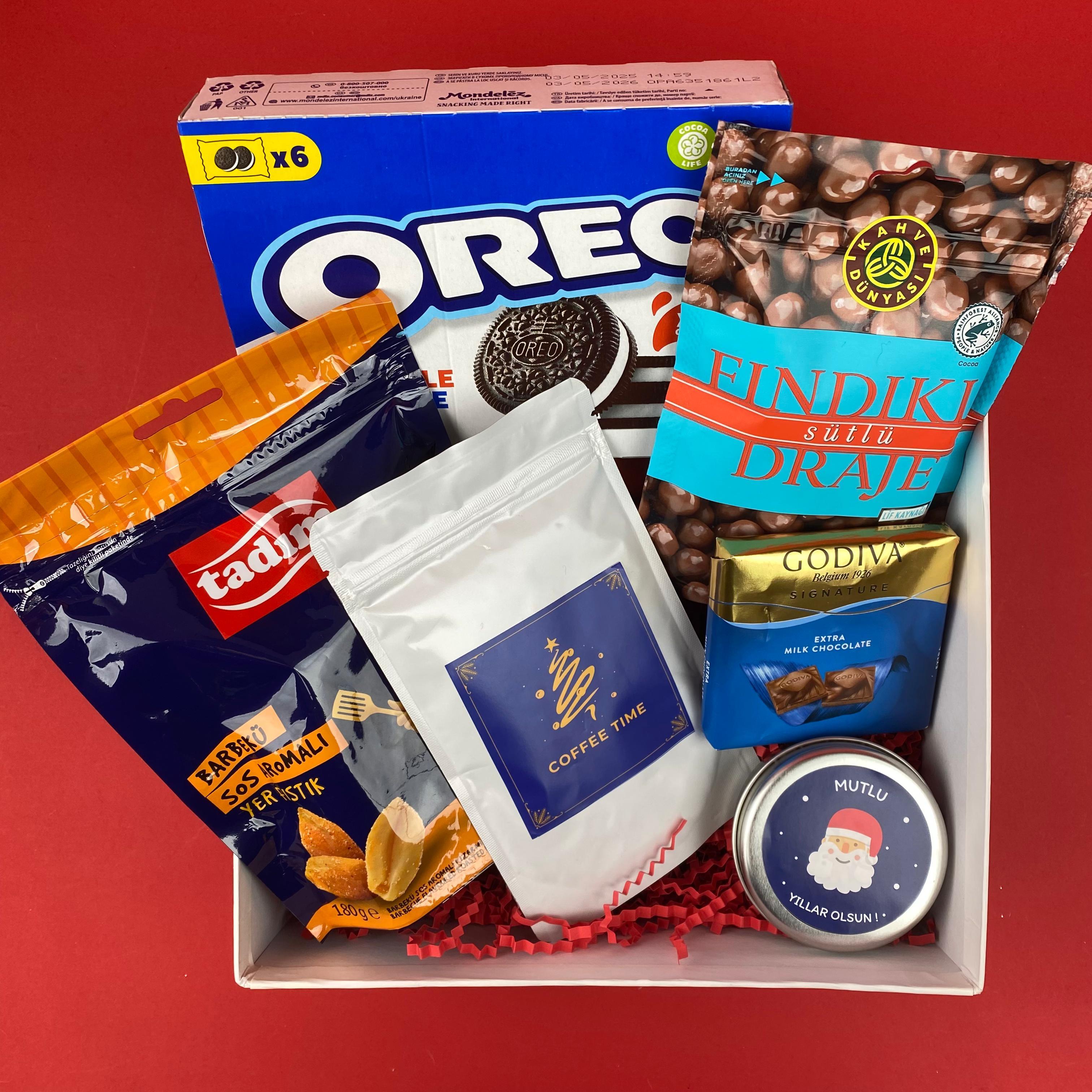 Mavili Yılbaşı  Hediye sepeti 