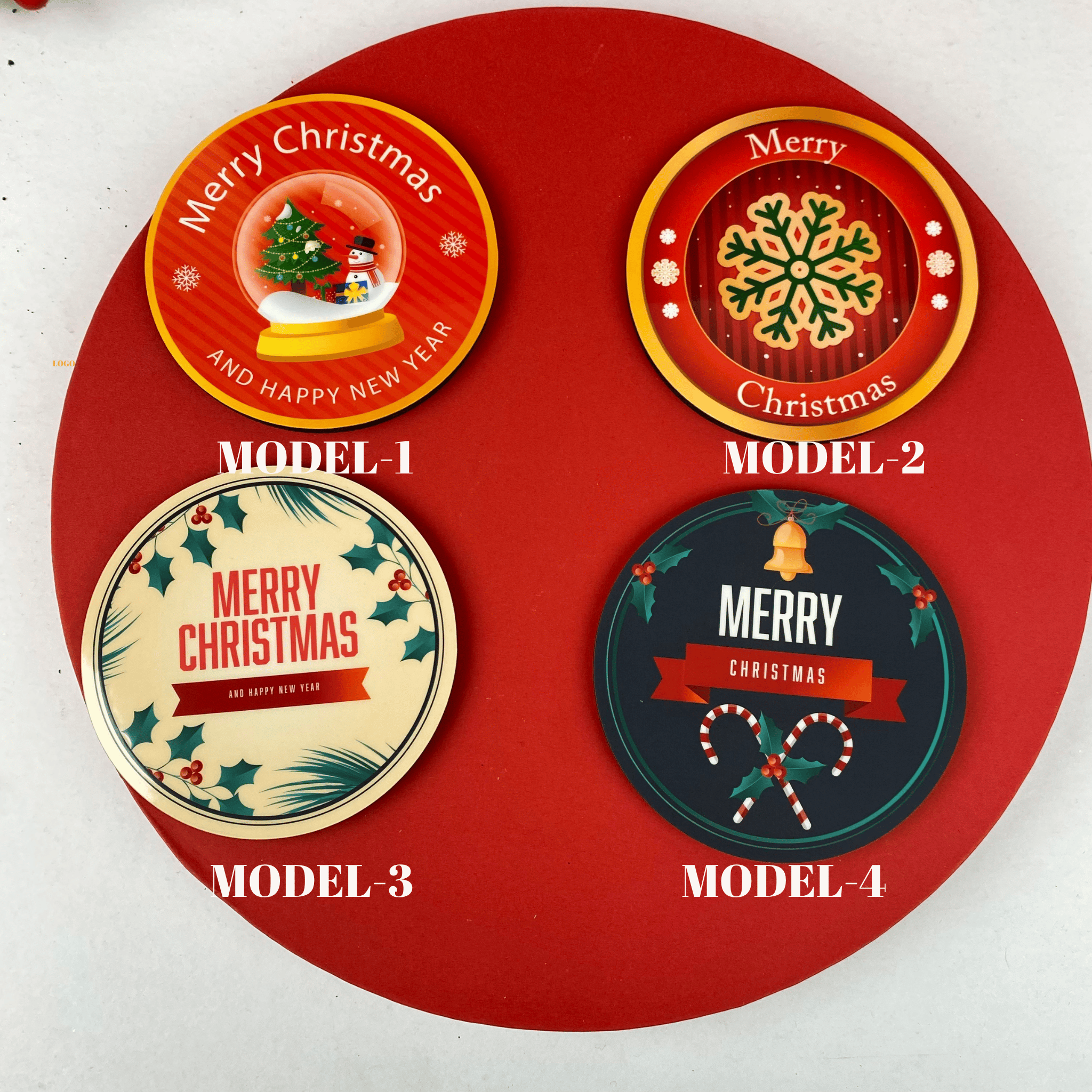 Yılbaşı Ağaç Top Süs -Mor- 4 cm çap