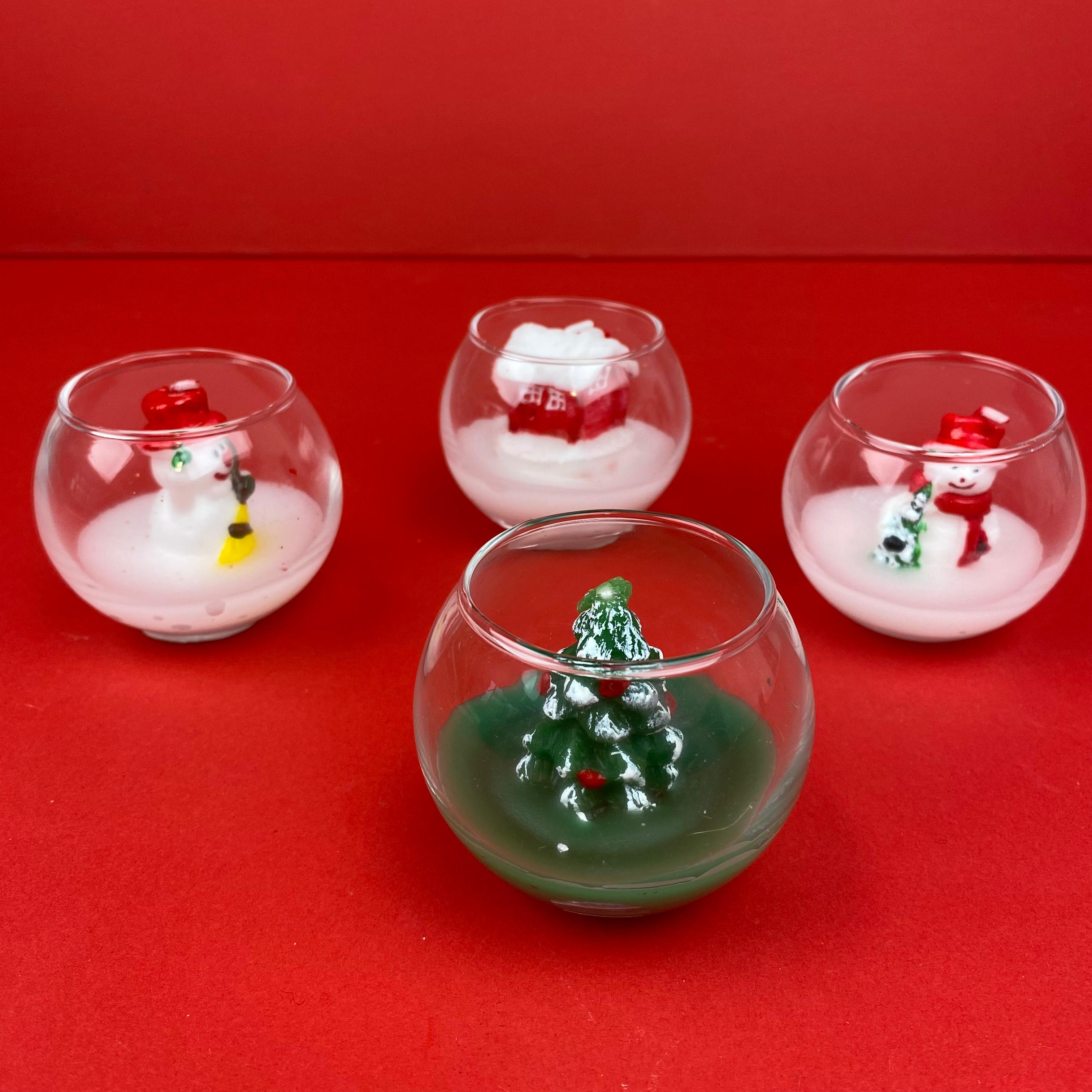 Yılbaşı evi kavanoz mum