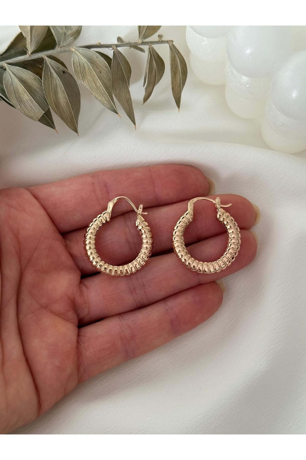 Xuping Model Mini Halka Küpe Çap 2 Cm