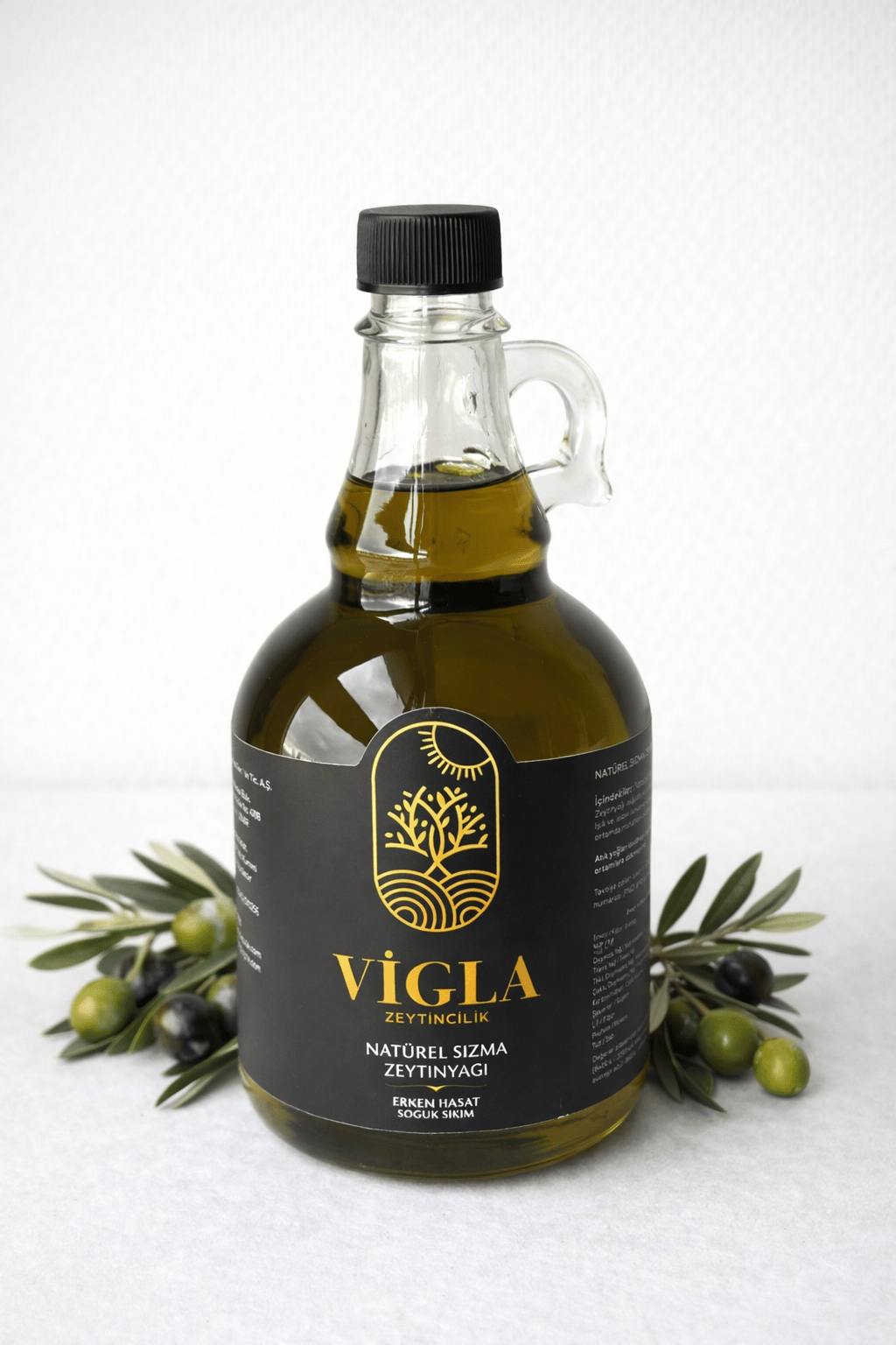 Vigla Zeytincilik 1 Lt Soğuk Sıkım Erken Hasat Zeytinyağı