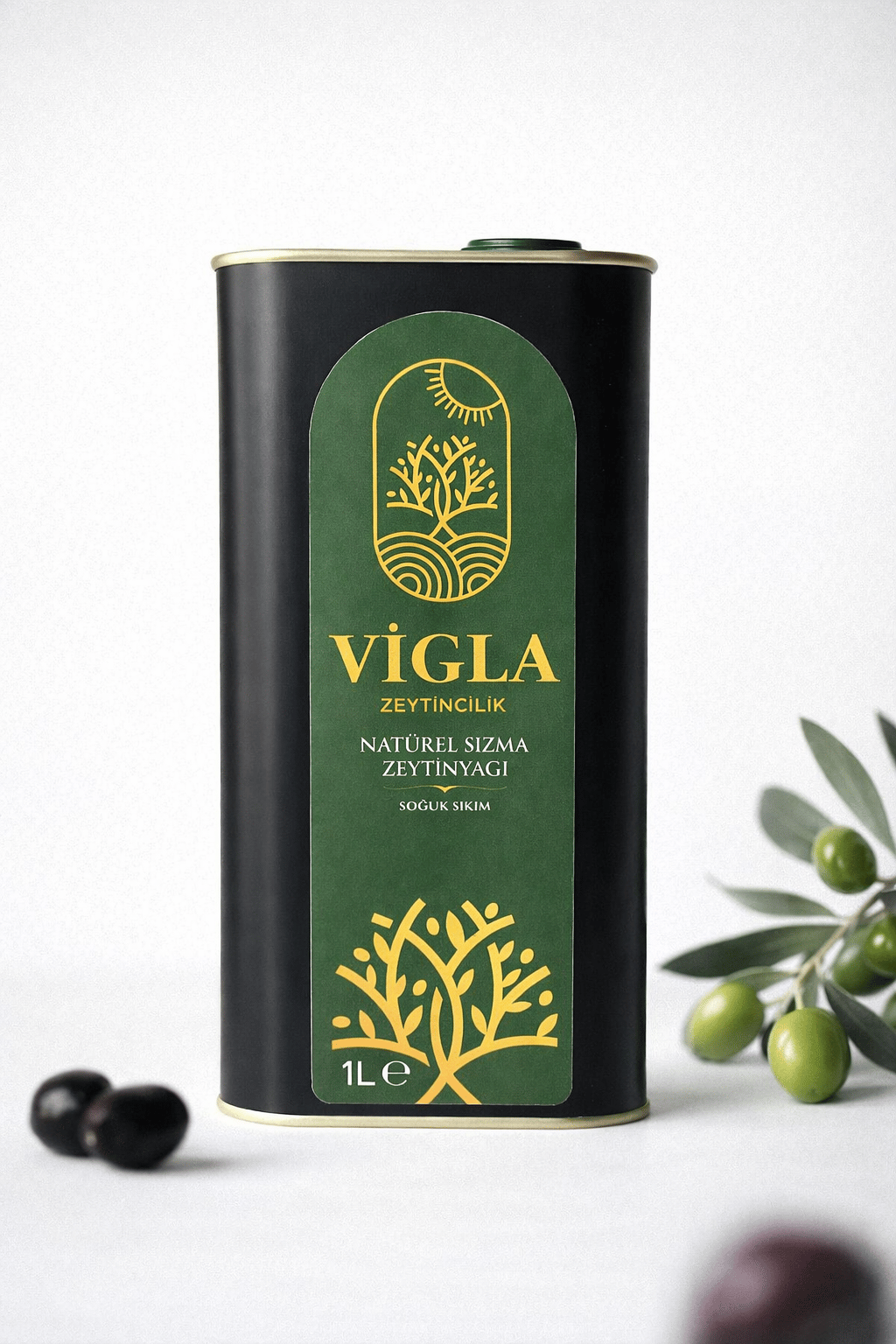 Vigla  Zeytincilik 1 Lt Soğuk Sıkım Natürel Sızma Zeytinyağı