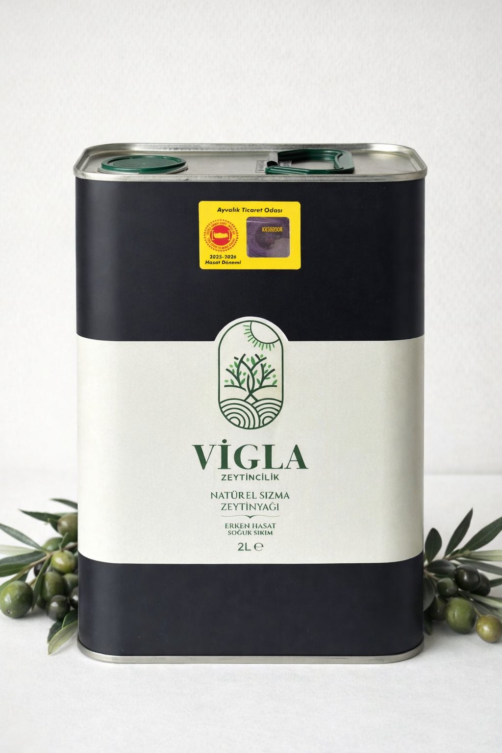 Vigla Zeytincilik 2 Lt Soğuk Sıkım Erken Hasat Natürel Sızma Zeytinyağı