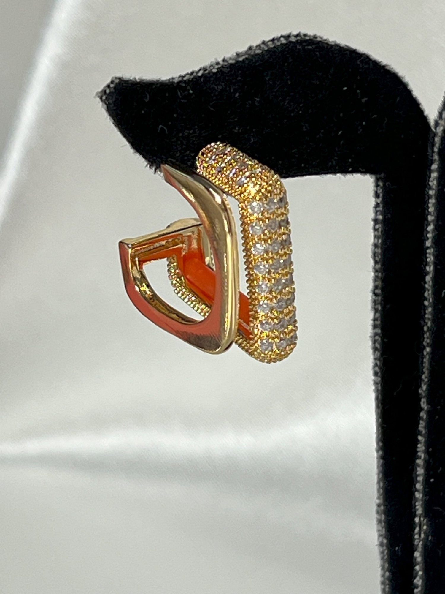 İKİLİ GÖRÜNÜM KÜPE - GOLD