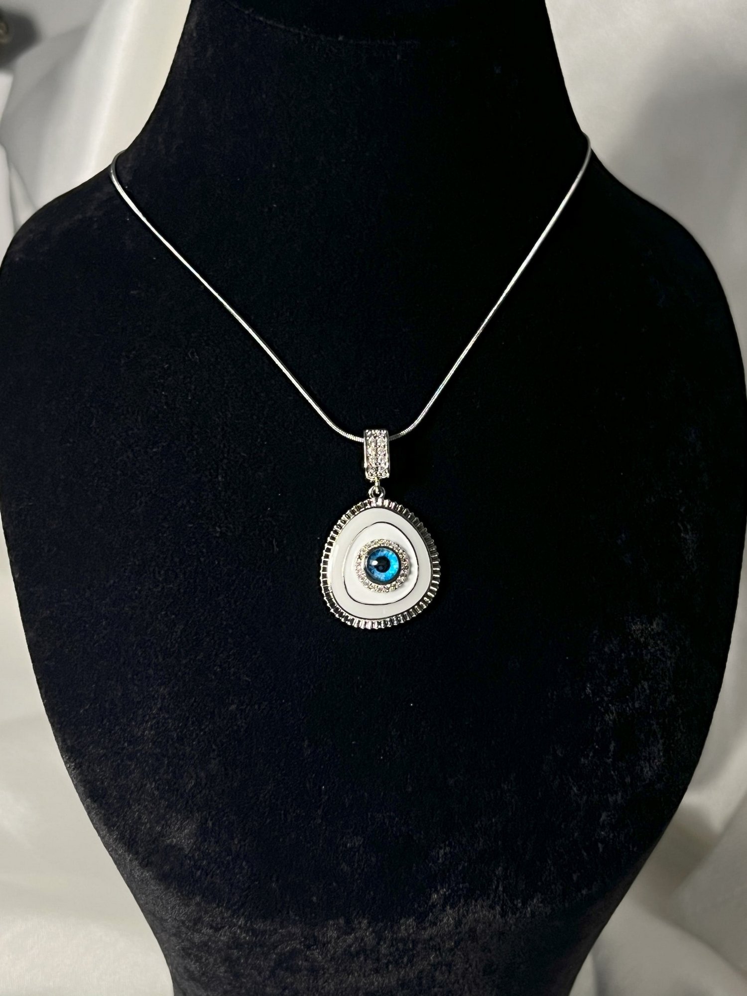 NAZAR BONCUĞU KOLYE - SILVER