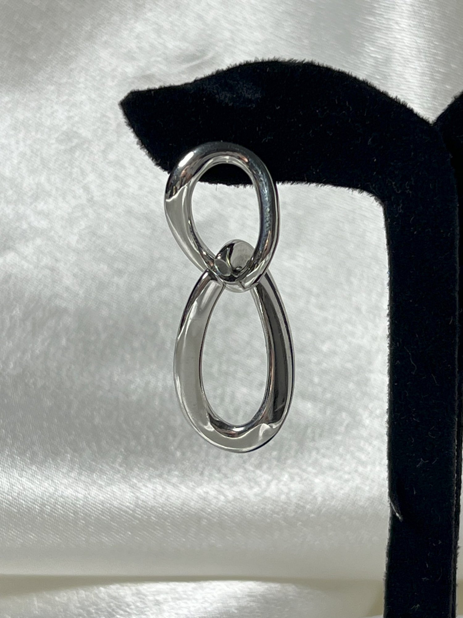 ZİNCİR DESEN KÜPE - SILVER