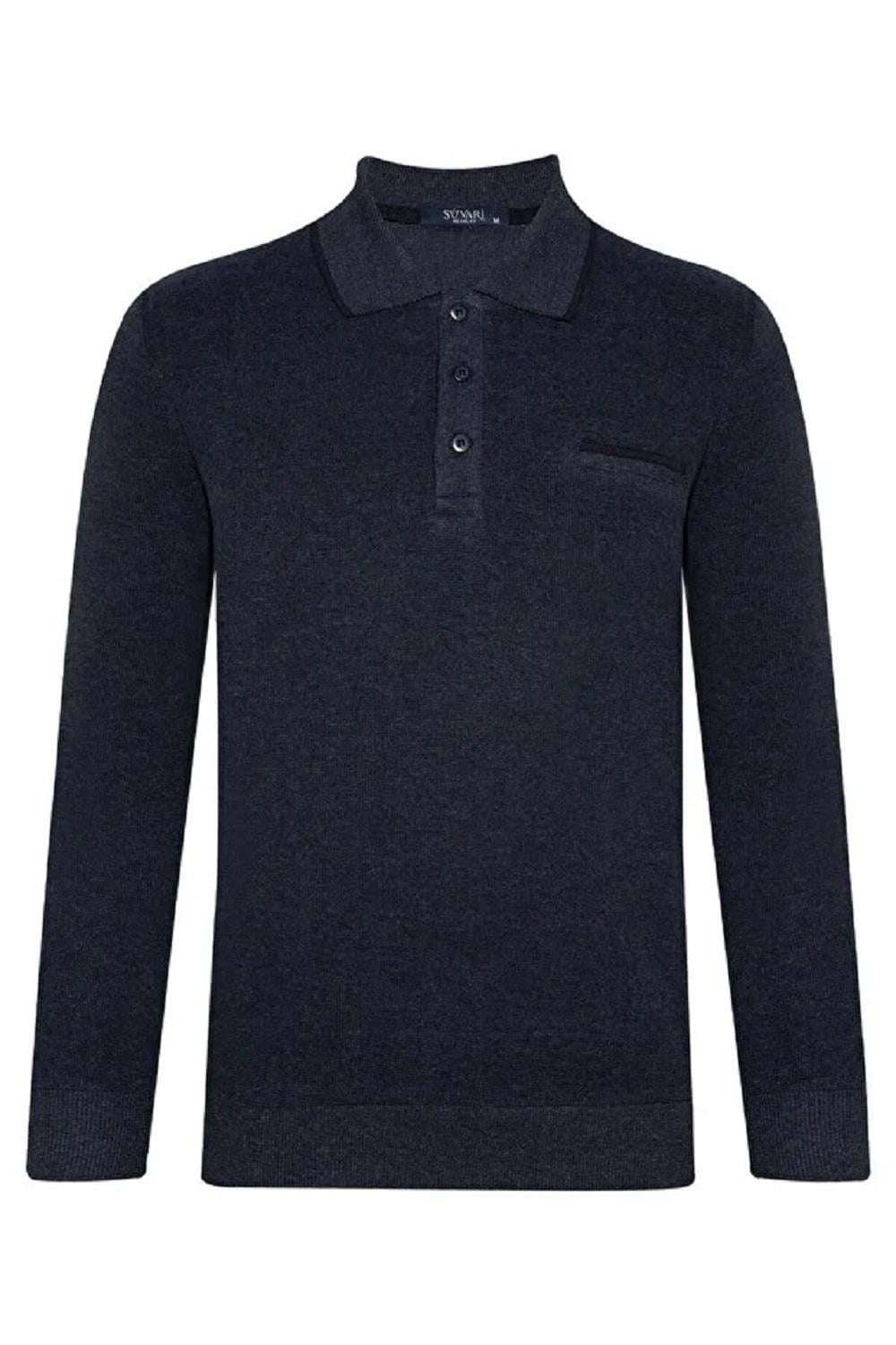 Hipatu Süvari Polo Yaka Selanik Sweat
