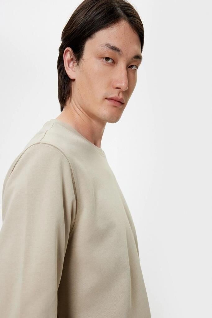 Koton Bisiklet Yaka Sweatshirt Basic Uzun Kollu Pamuklu