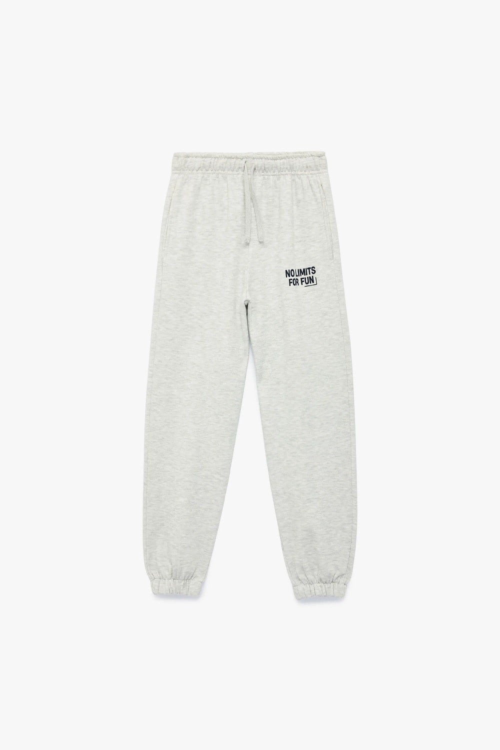 Koton Çocuk Baskı Detaylı Beli Lastikli Pamuklu Oversize Jogger Eşofman Altı