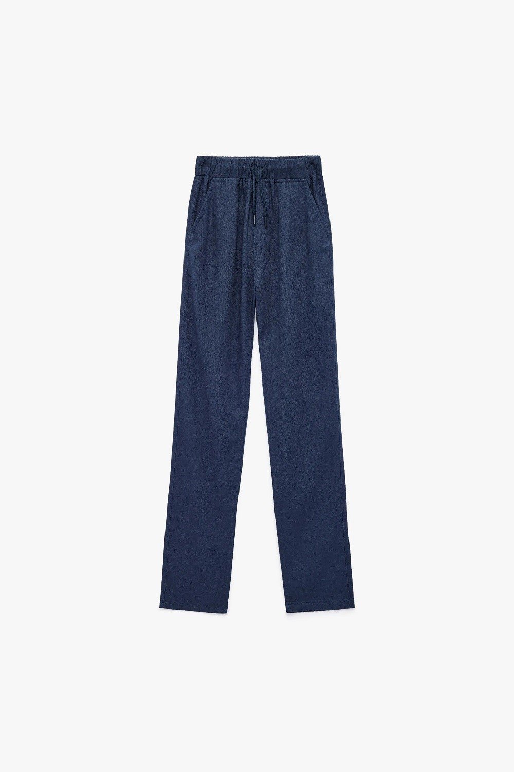 Koton Çocuk Keten ve Viskon Karışımlı Beli Bağcıklı Basic Pantolon